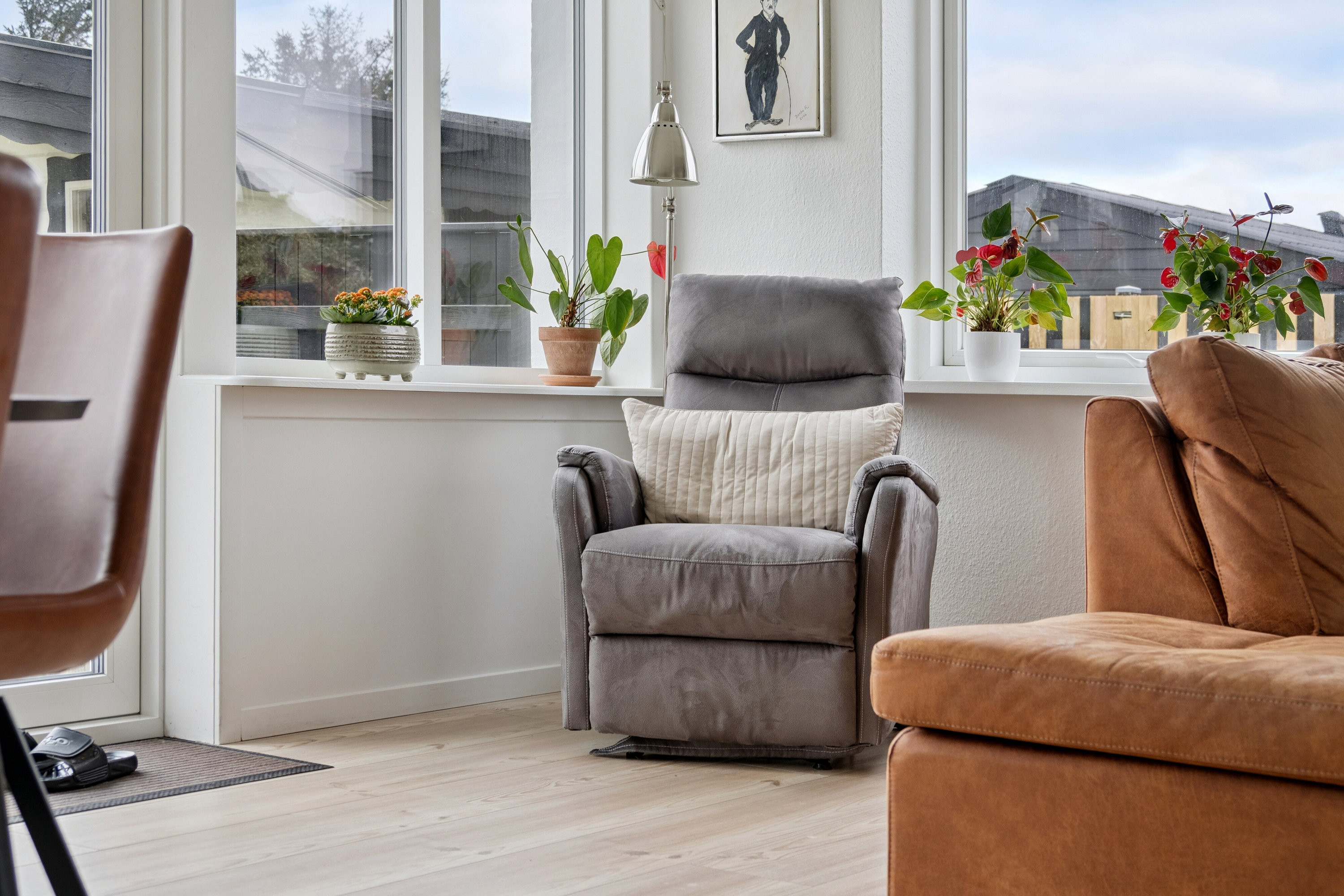 Fremhævet stue billede i fuldskærmstilstand. Billede af Ørgårdssti 10, Klitmøller, 7700 Thisted