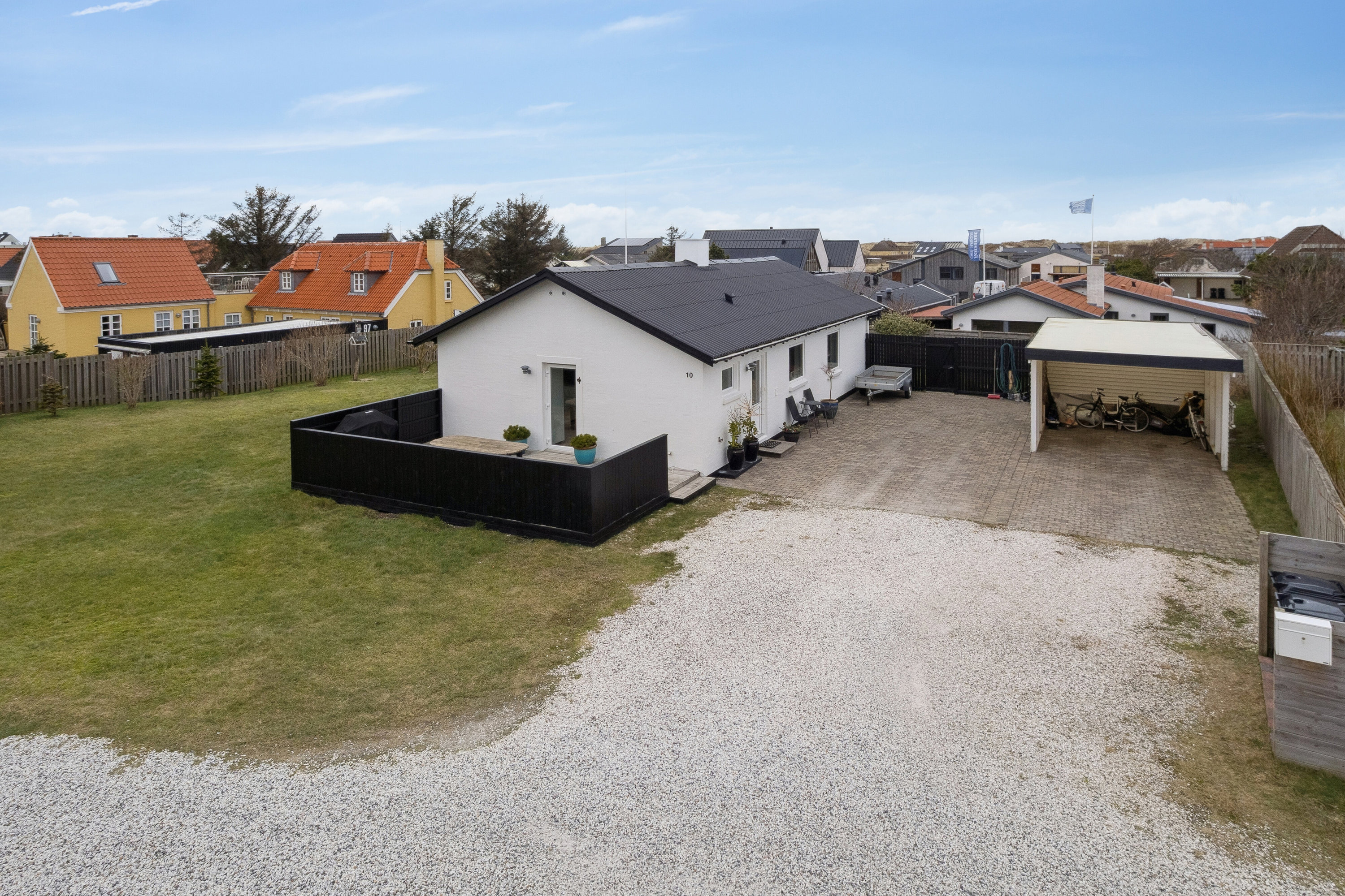 Fremhævet luftfoto billede i fuldskærmstilstand. Billede af Ørgårdssti 10, Klitmøller, 7700 Thisted