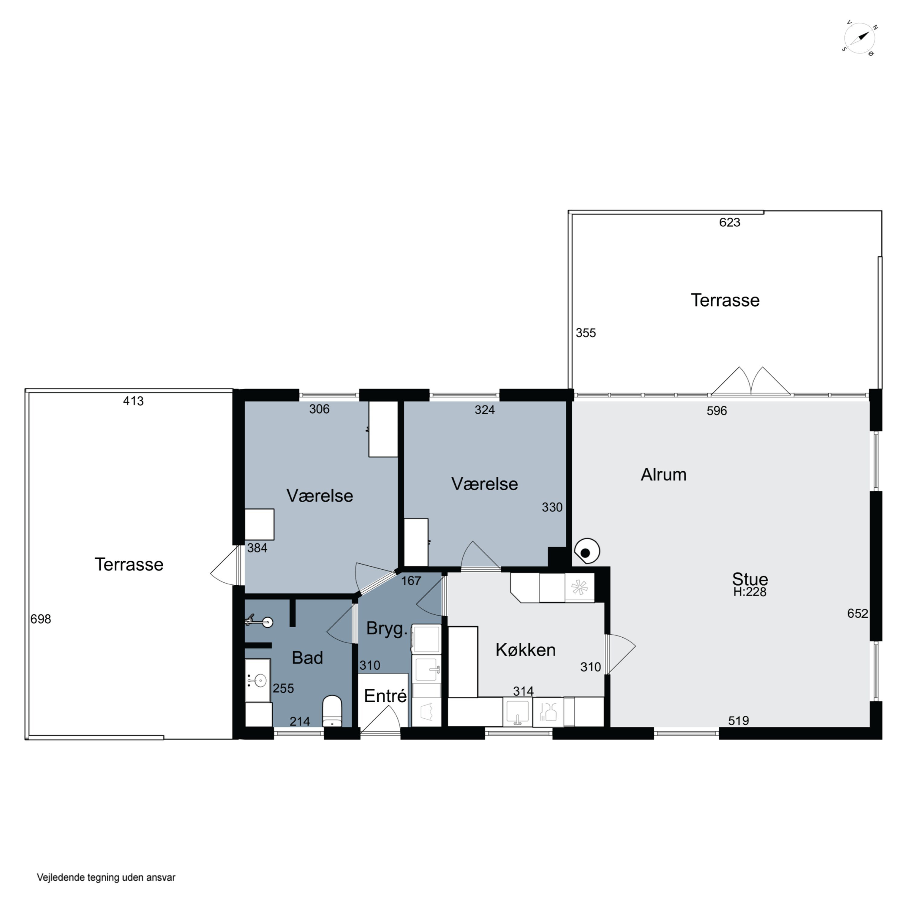 Plantegninger billede af Ørgårdssti 10, Klitmøller, 7700 Thisted