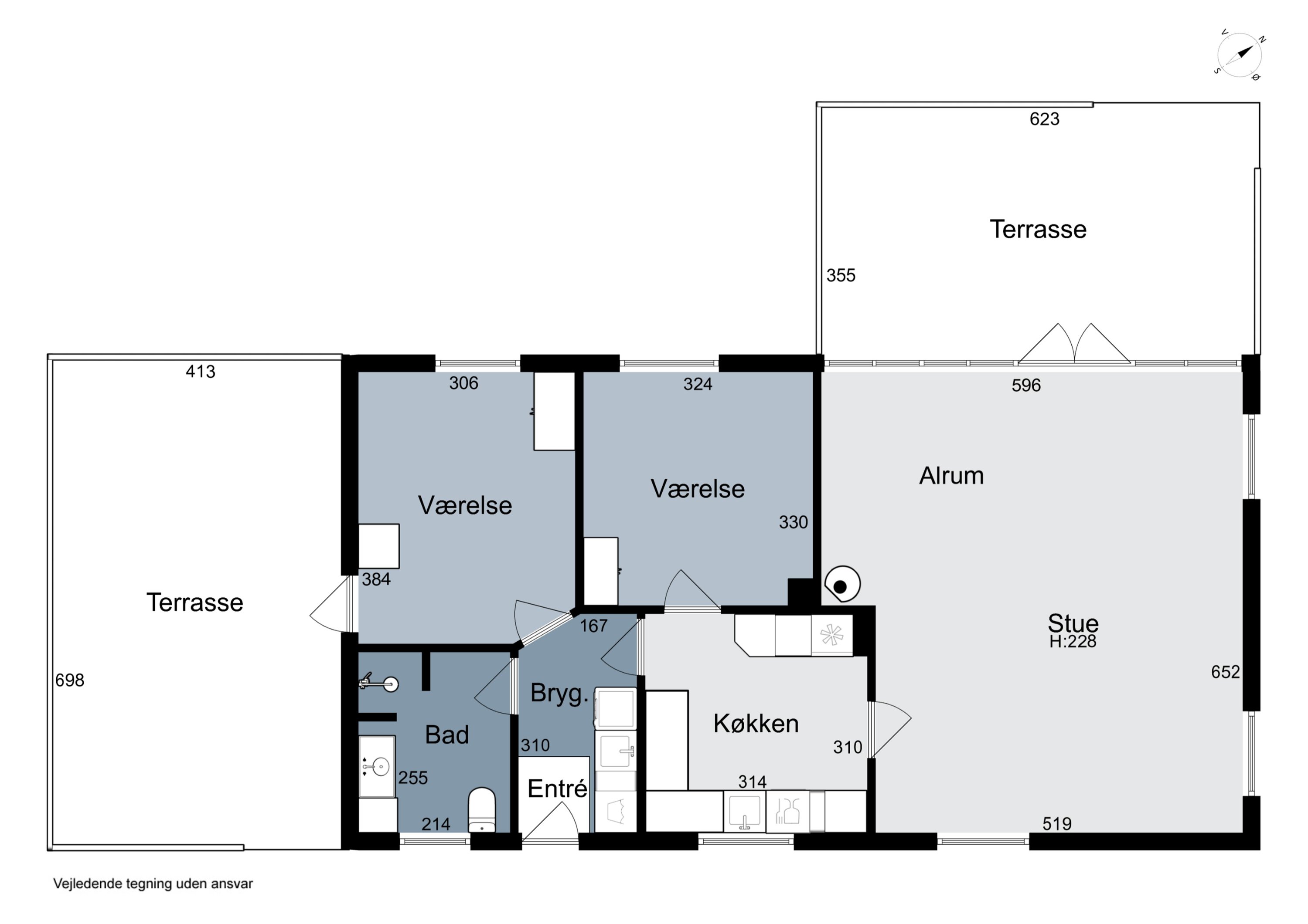 Plantegninger billede af Ørgårdssti 10, Klitmøller, 7700 Thisted