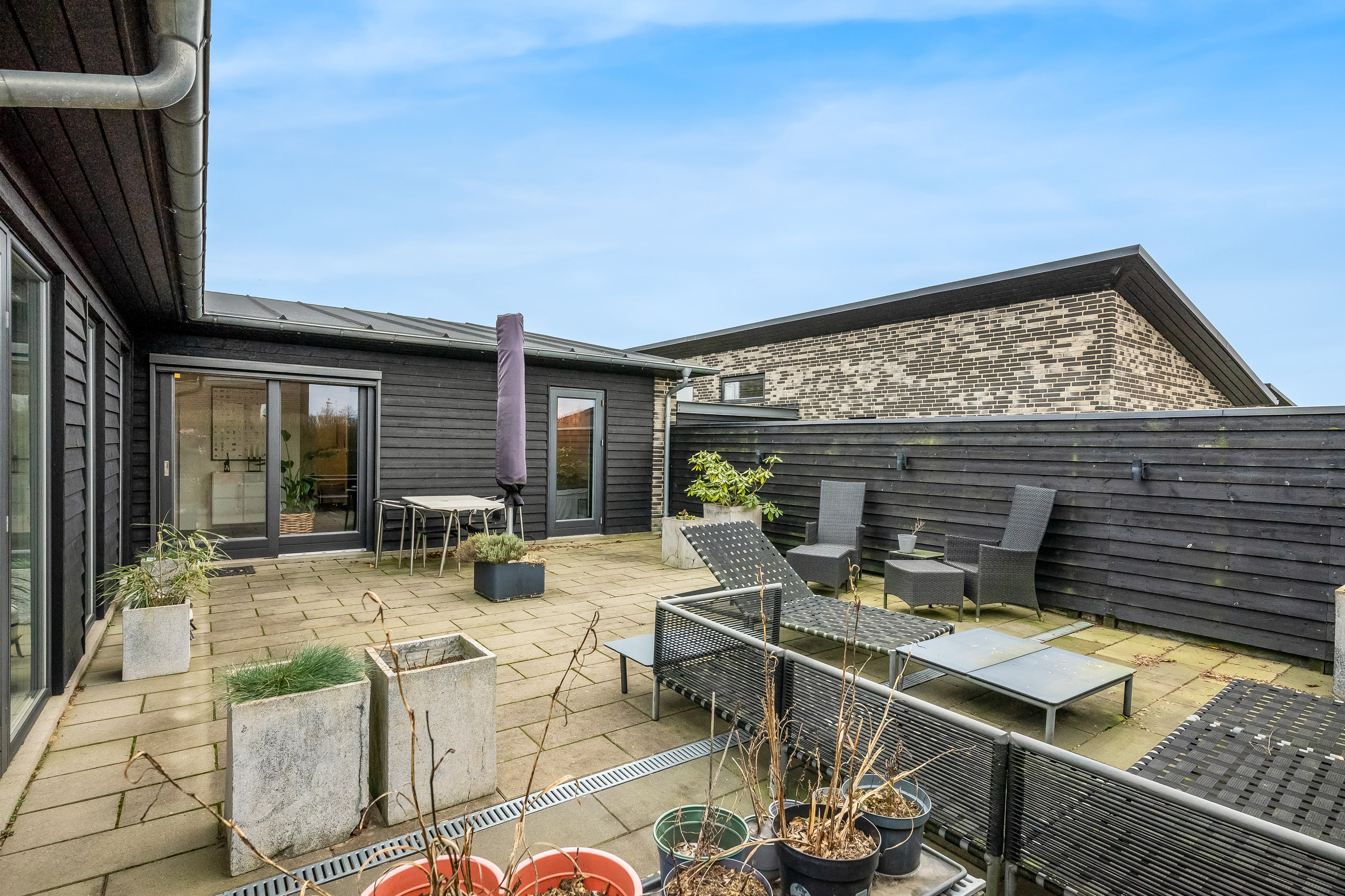 Fremhævet terrasse billede i fuldskærmstilstand. Billede af Dolken 14, Mejrup, 7500 Holstebro