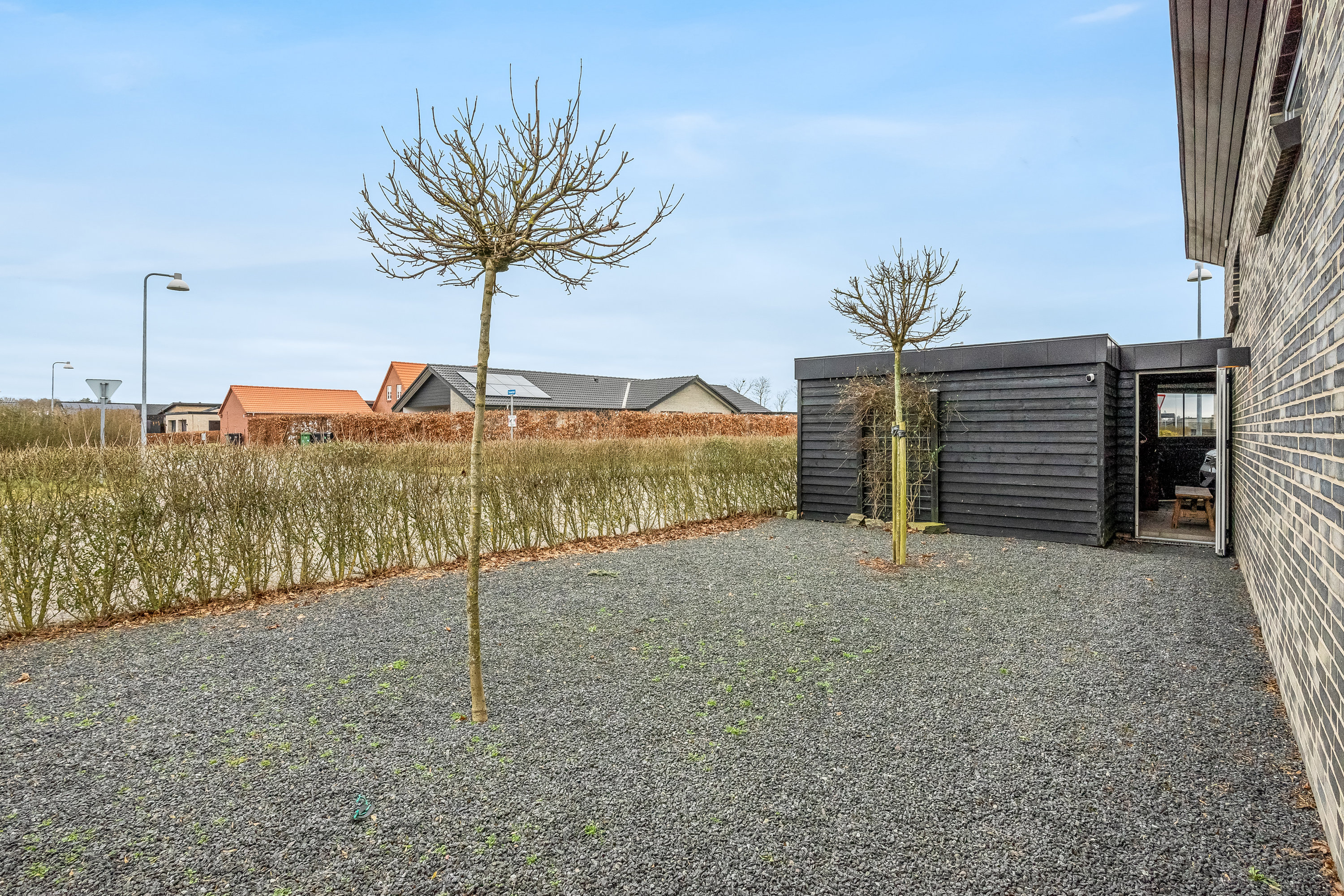 Fremhævet baghave billede i fuldskærmstilstand. Billede af Dolken 14, Mejrup, 7500 Holstebro