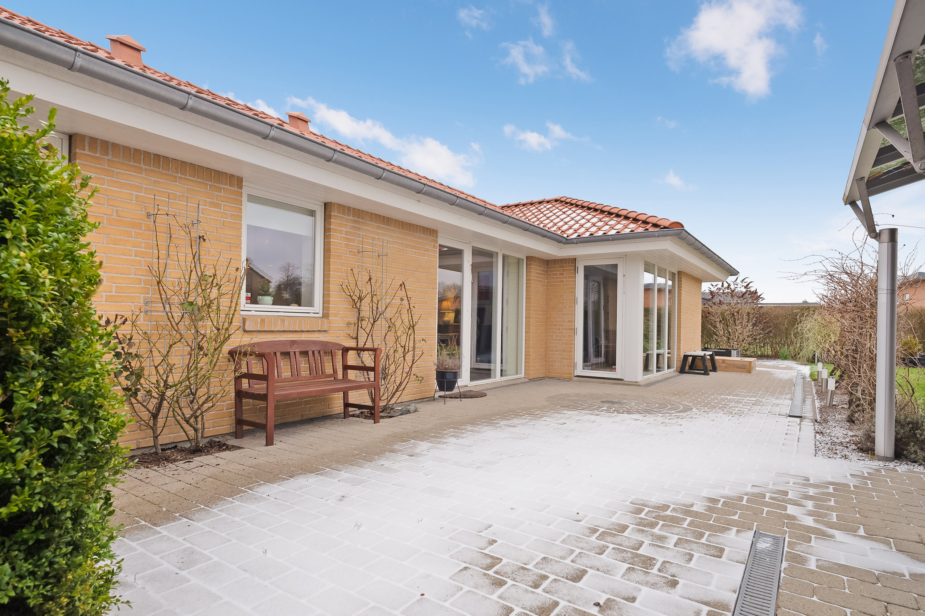 Fremhævet terrasse billede i fuldskærmstilstand. Billede af Rømøvænget 171, 5500 Middelfart