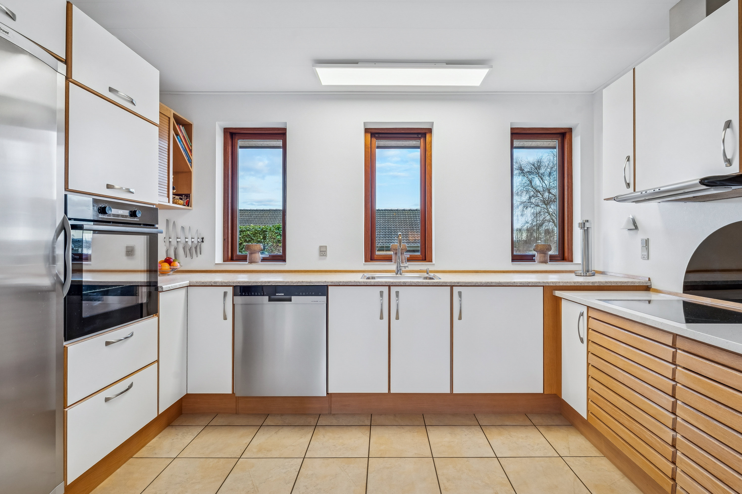 Fremhævet køkken billede i fuldskærmstilstand. Billede af Højvangen 7, 8700 Horsens