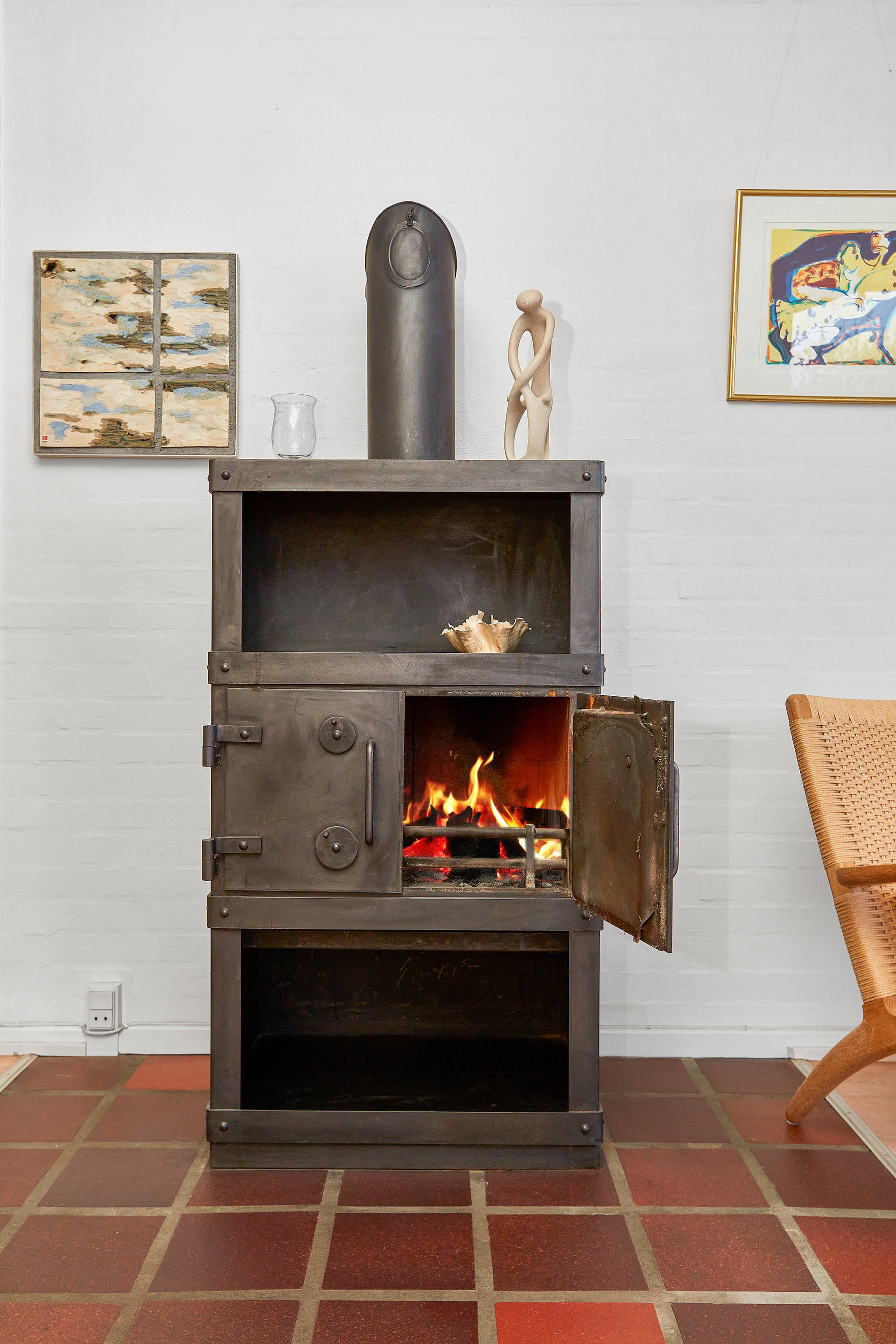 Fremhævet brændeovn billede i fuldskærmstilstand. Billede af Husoddebakken 28, Stensballe, 8700 Horsens