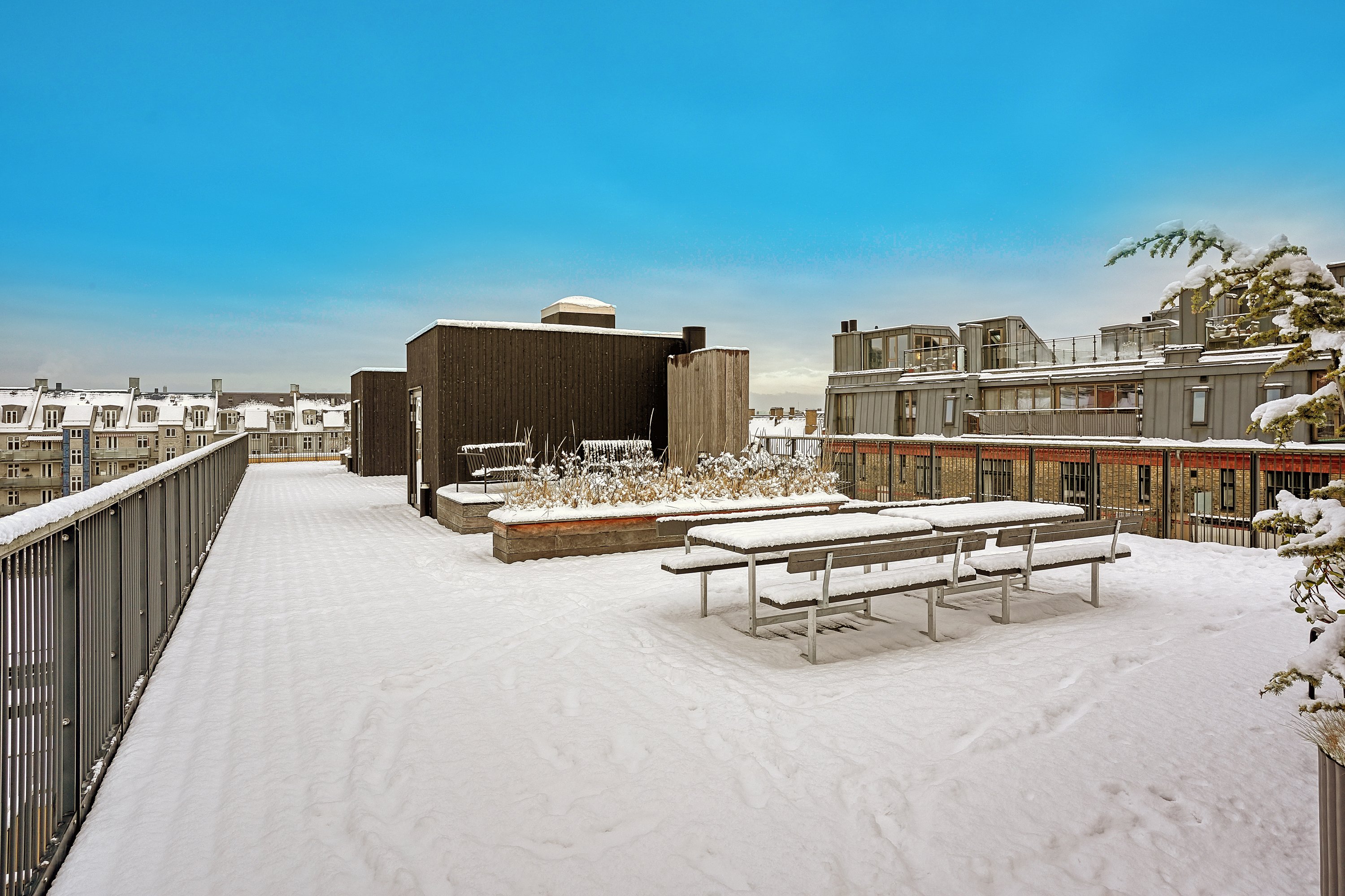 Fremhævet terrasse billede i fuldskærmstilstand. Billede af Blegdamsvej 28A, 2. tv., 2200 København N