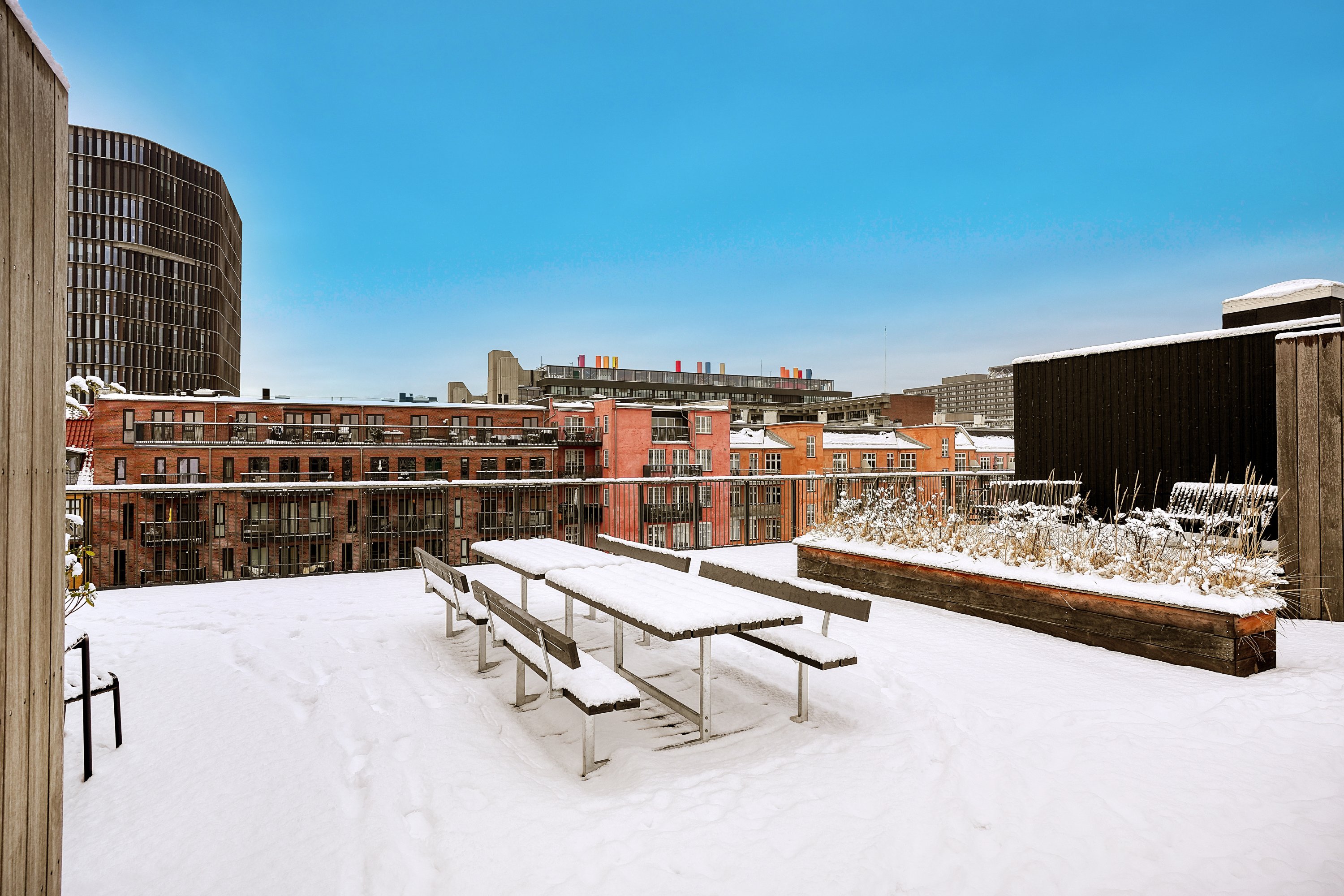 Fremhævet terrasse billede i fuldskærmstilstand. Billede af Blegdamsvej 28A, 2. tv., 2200 København N