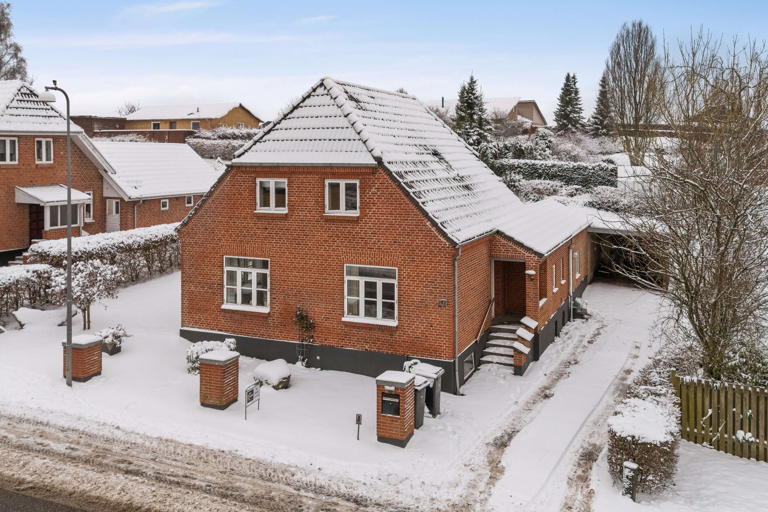 Villa: Set fra haven på Søndergade 42, 6040 Egtved