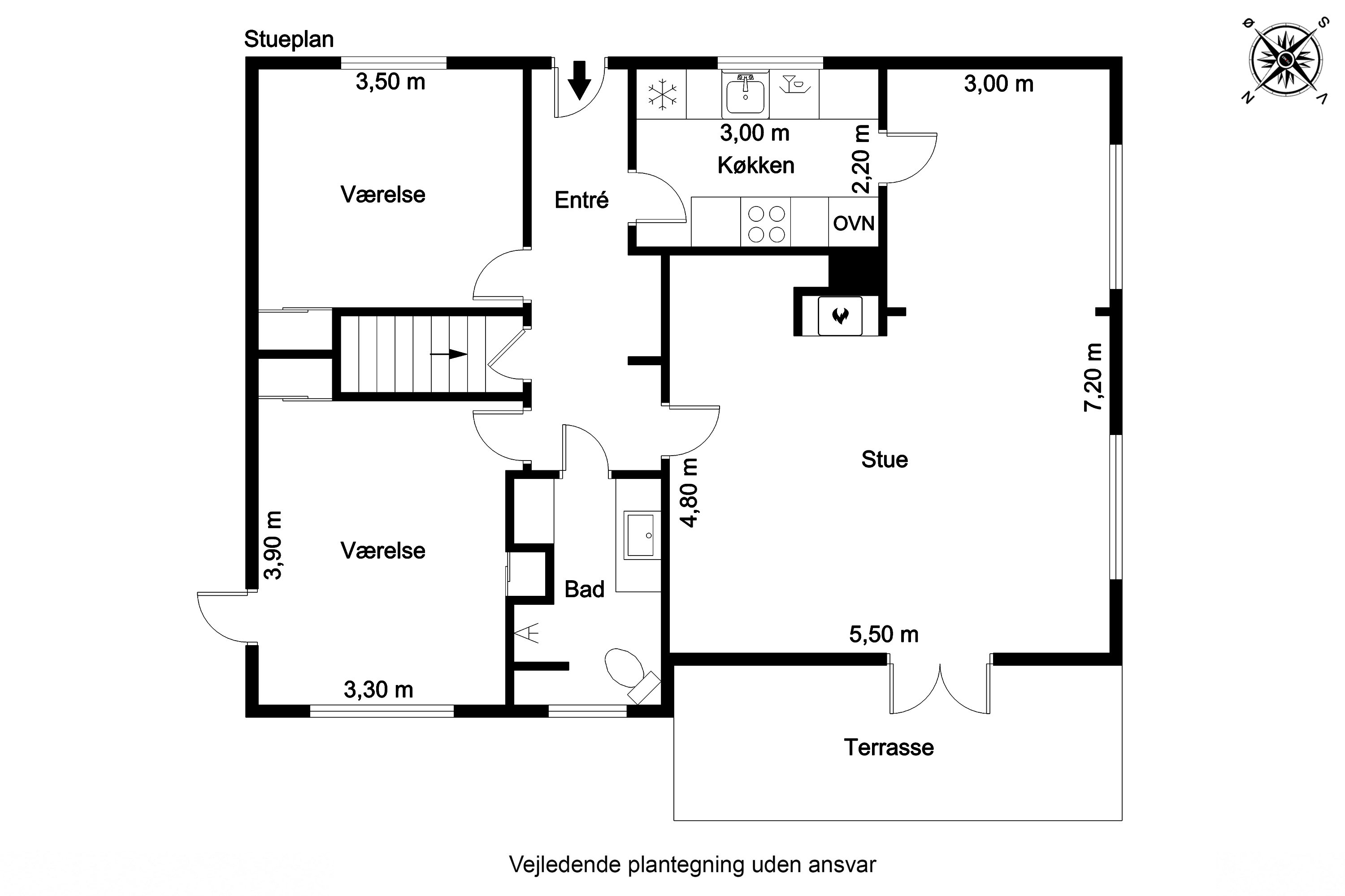 Plantegninger billede af Klampenborgvej 53, 5700 Svendborg