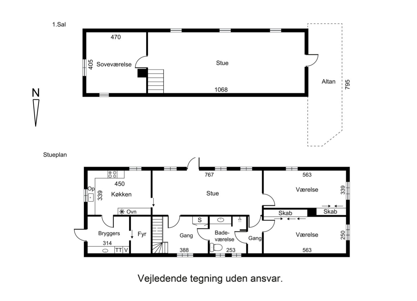 Plantegninger billede af Kirkebro 13, Breth, 7150 Barrit