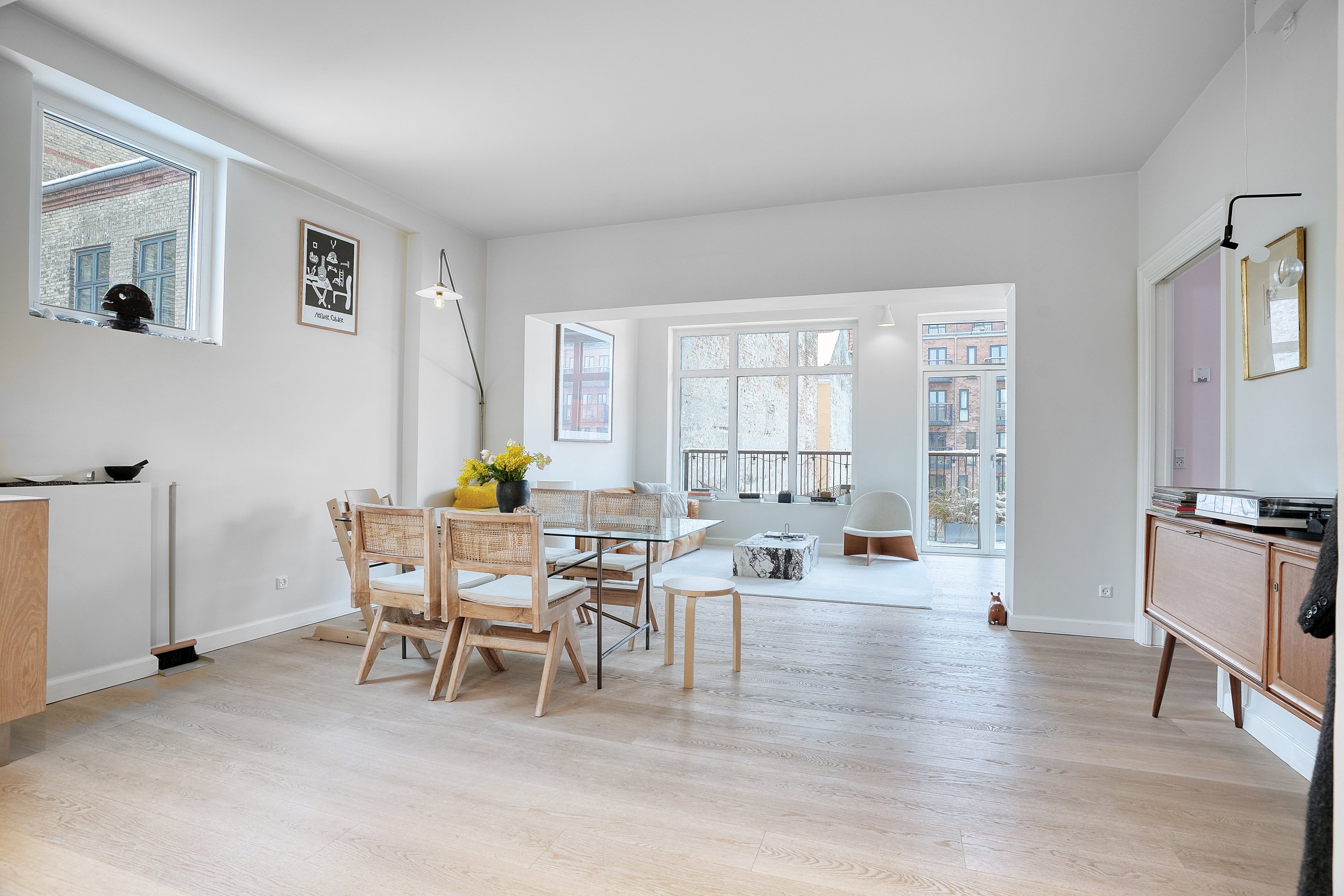 Miniaturebillede 1: spisestue. Billede af Blegdamsvej 28A, 2. tv., 2200 København N