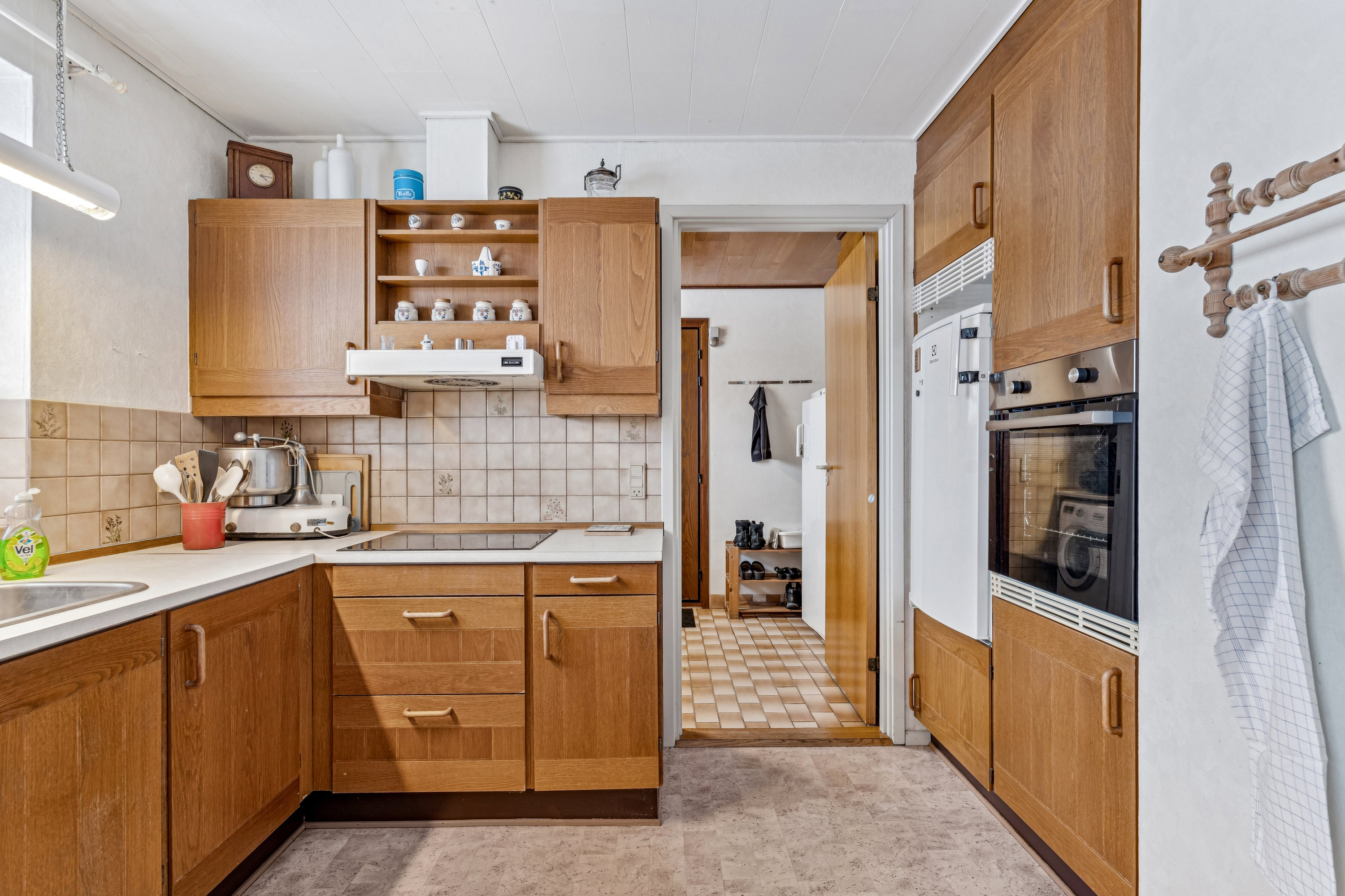 Fremhævet køkken billede i fuldskærmstilstand. Billede af Spættevej 42, Ø Snede, 8723 Løsning