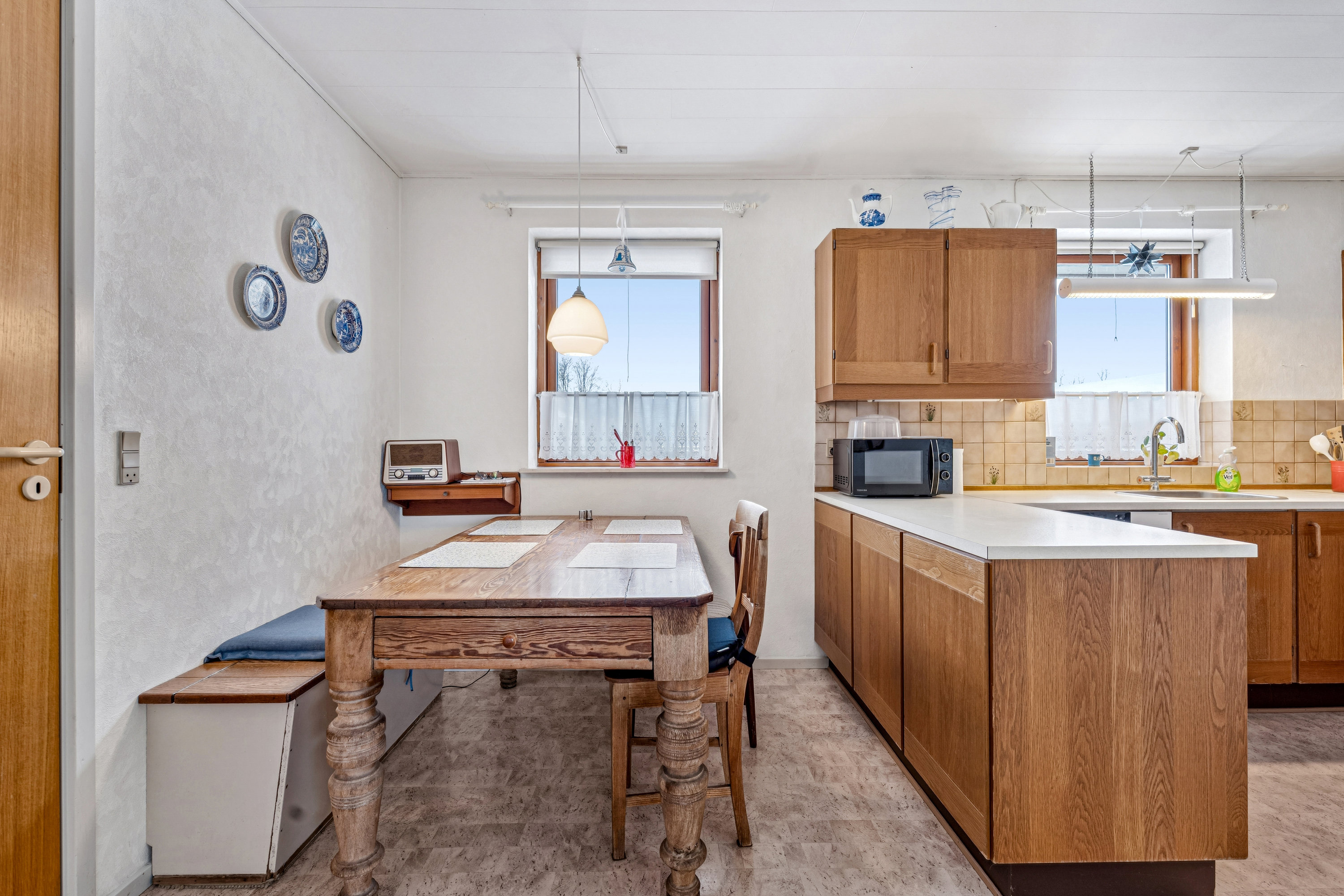 Fremhævet køkken billede i fuldskærmstilstand. Billede af Spættevej 42, Ø Snede, 8723 Løsning