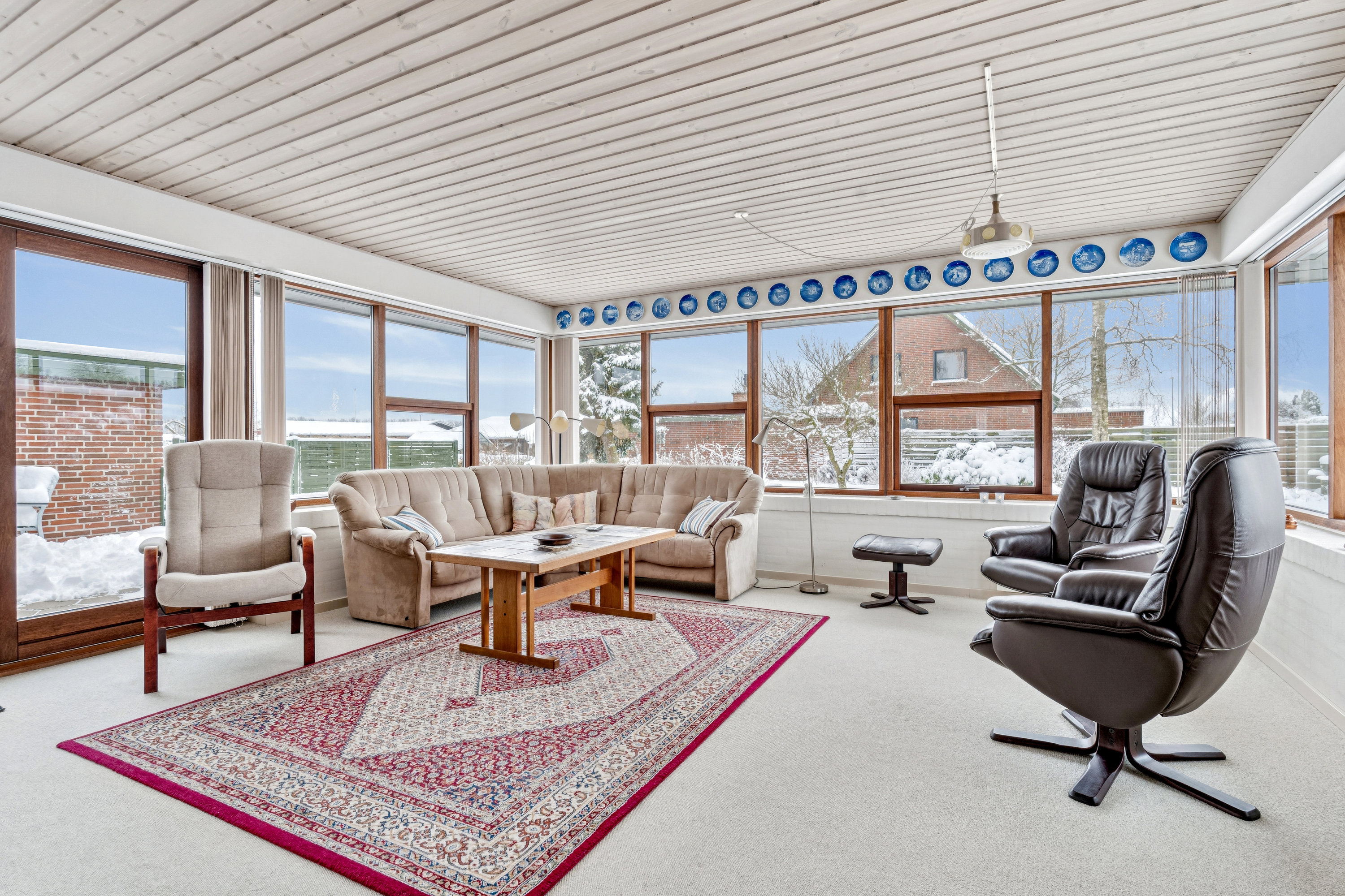 Fremhævet stue/udestue billede i fuldskærmstilstand. Billede af Spættevej 42, Ø Snede, 8723 Løsning