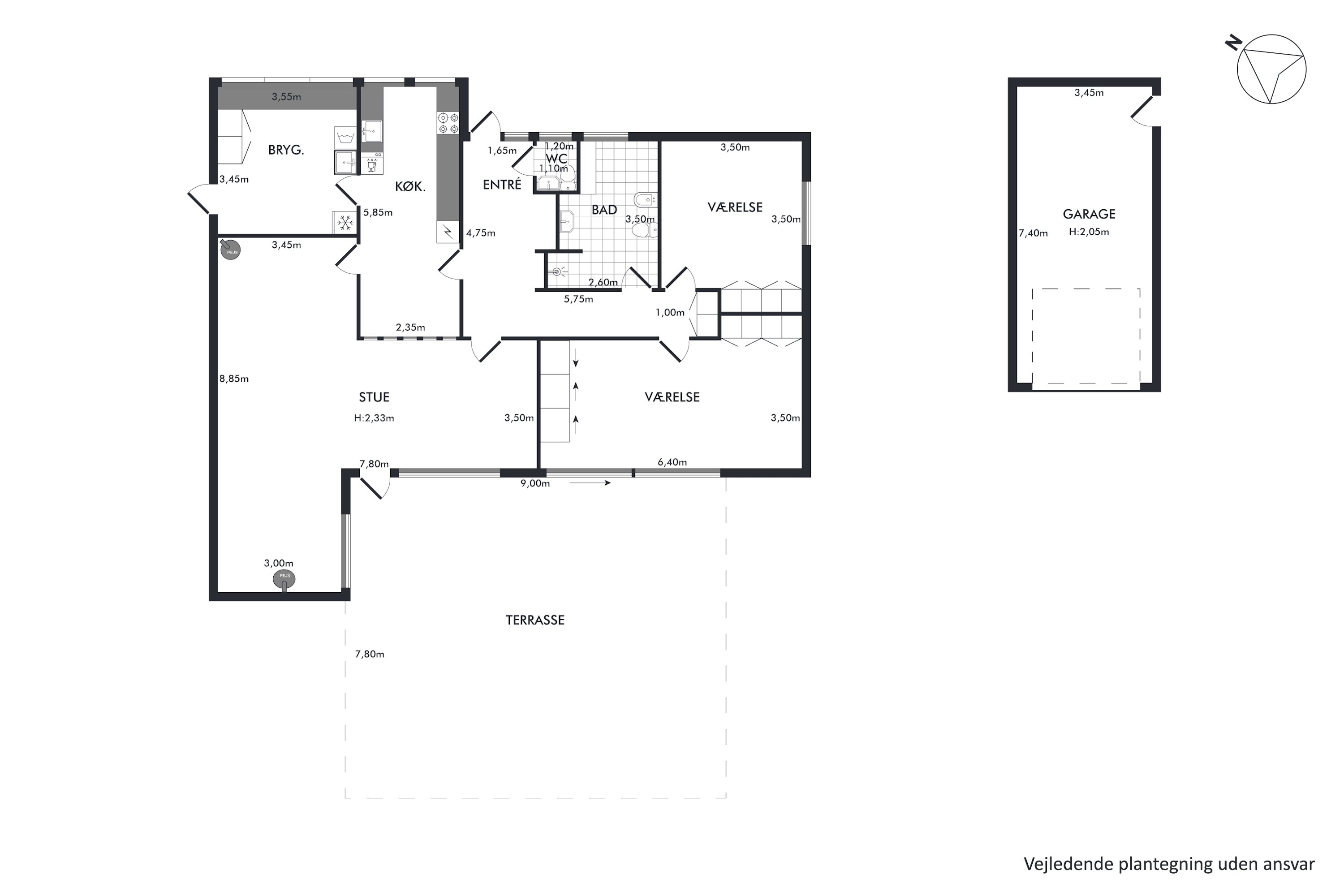 Plantegninger billede af Sommerbuen 37, 2750 Ballerup
