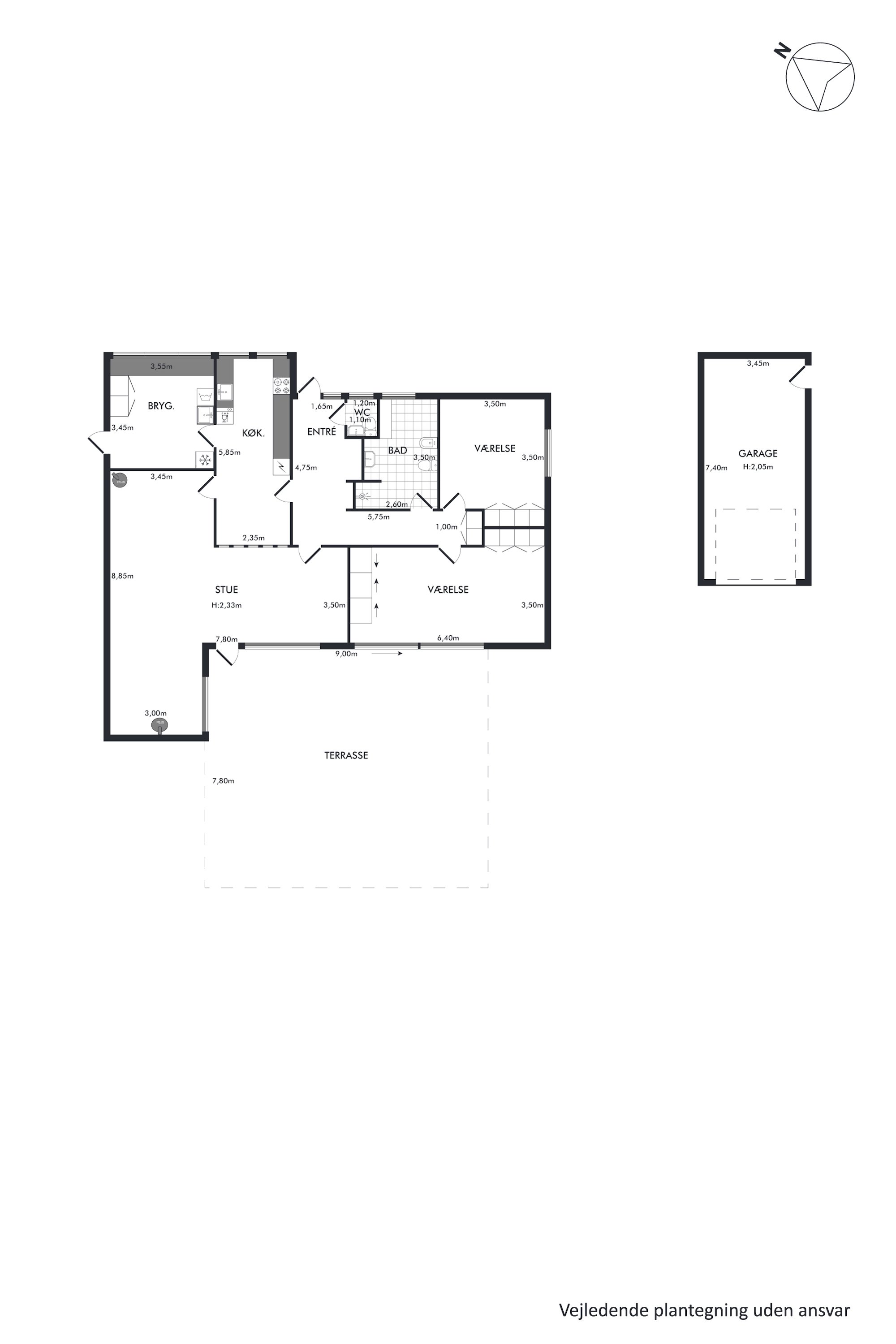 Plantegninger billede af Sommerbuen 37, 2750 Ballerup