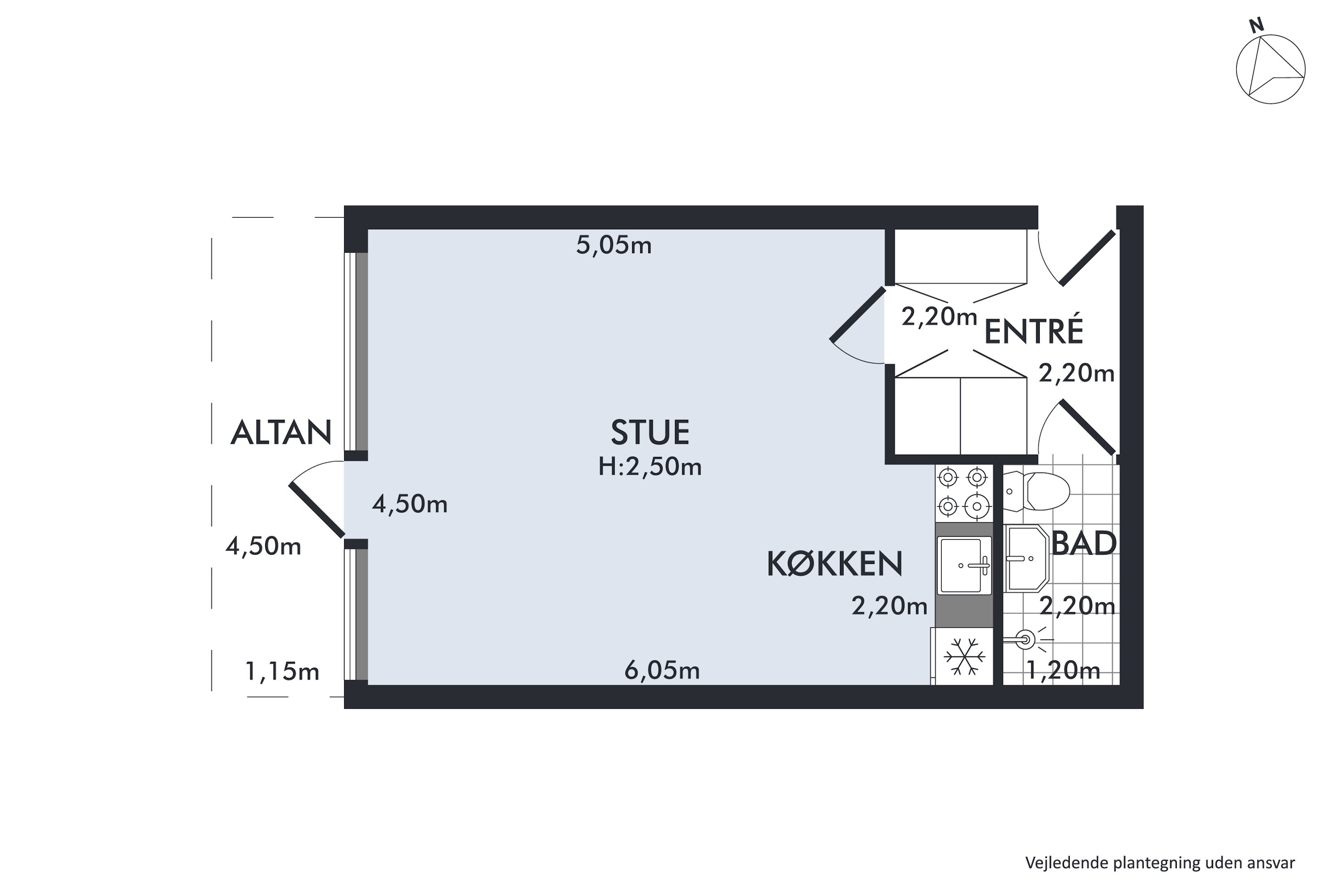 Plantegninger billede af Nørre Søgade 37B, 1. 2., 1370 København K