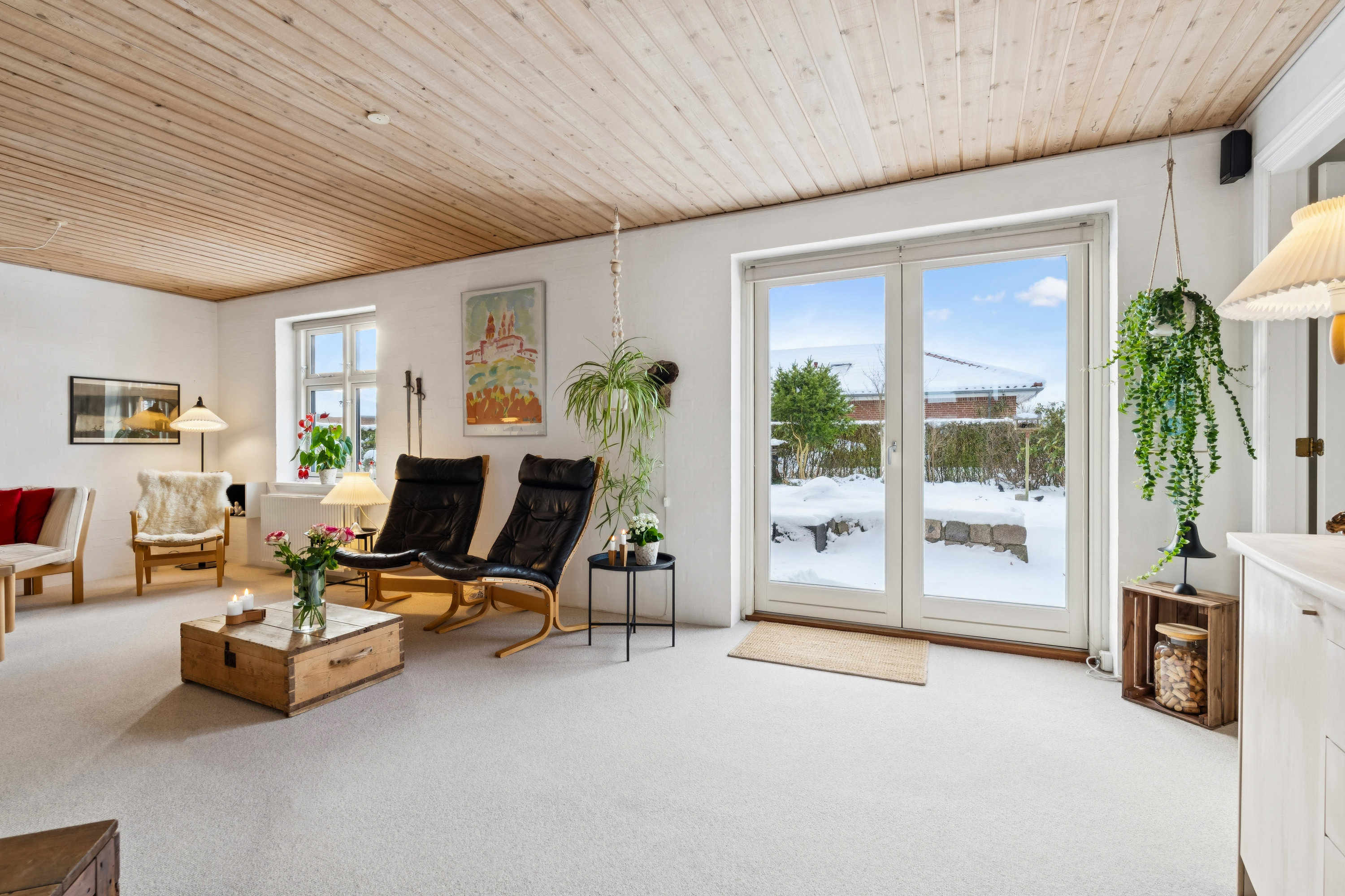 Fremhævet stue billede i fuldskærmstilstand. Billede af Olinesmindevej 13, 8722 Hedensted