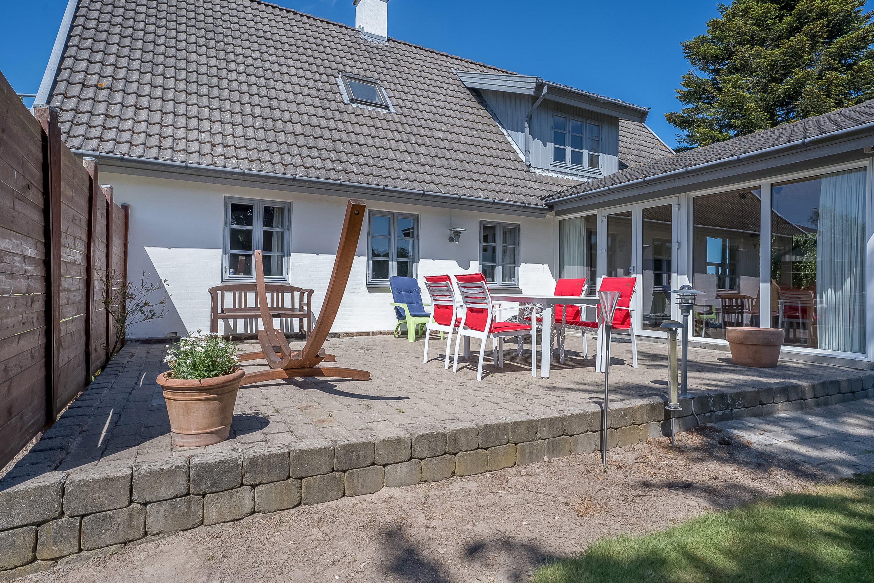 Fremhævet terrasse billede i fuldskærmstilstand. Billede af Strandhuse 8, Bregninge, 4871 Horbelev