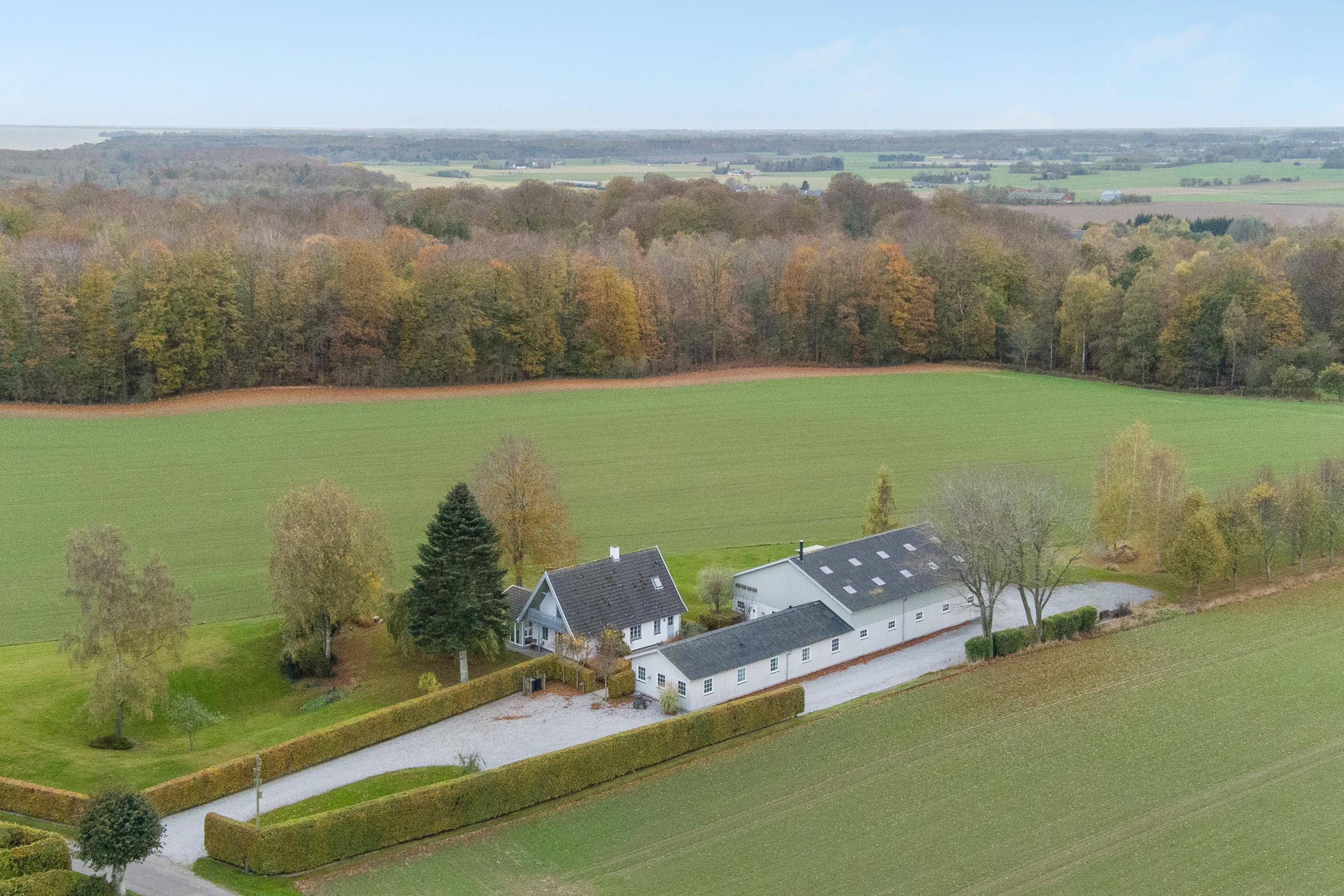 Fremhævet luftfoto billede i fuldskærmstilstand. Billede af Strandhuse 8, Bregninge, 4871 Horbelev