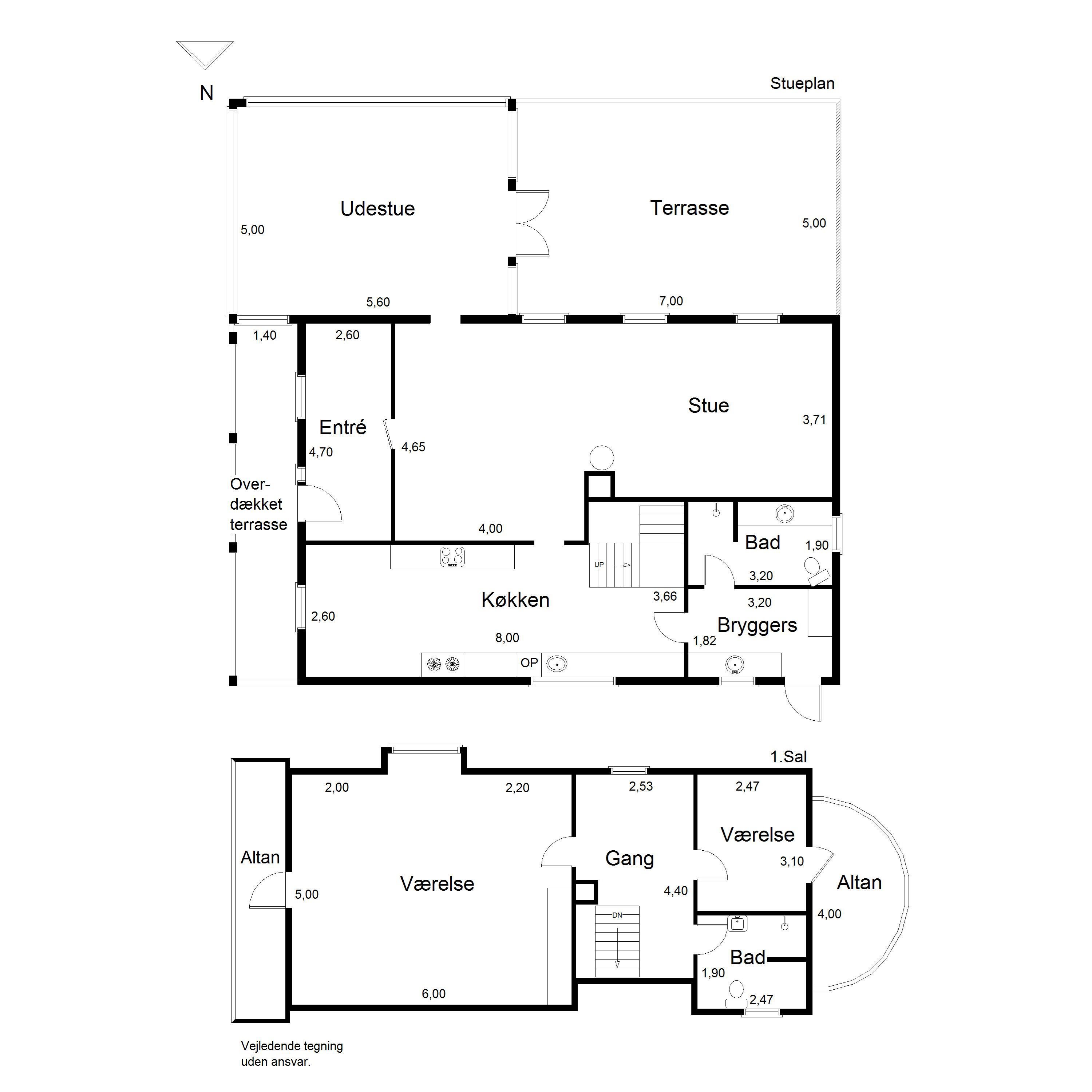 Plantegninger billede af Strandhuse 8, Bregninge, 4871 Horbelev