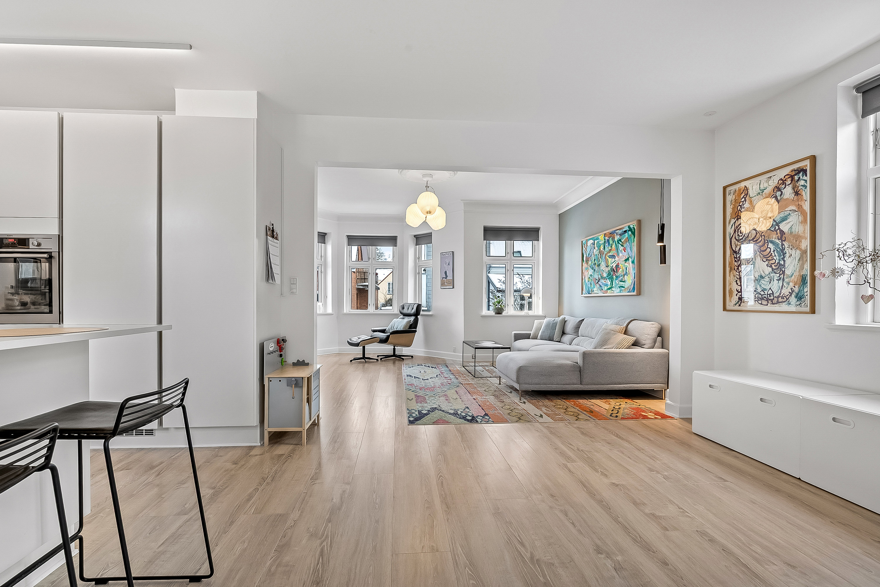 Fremhævet stue billede i fuldskærmstilstand. Billede af St Bjerggade 8, 7100 Vejle