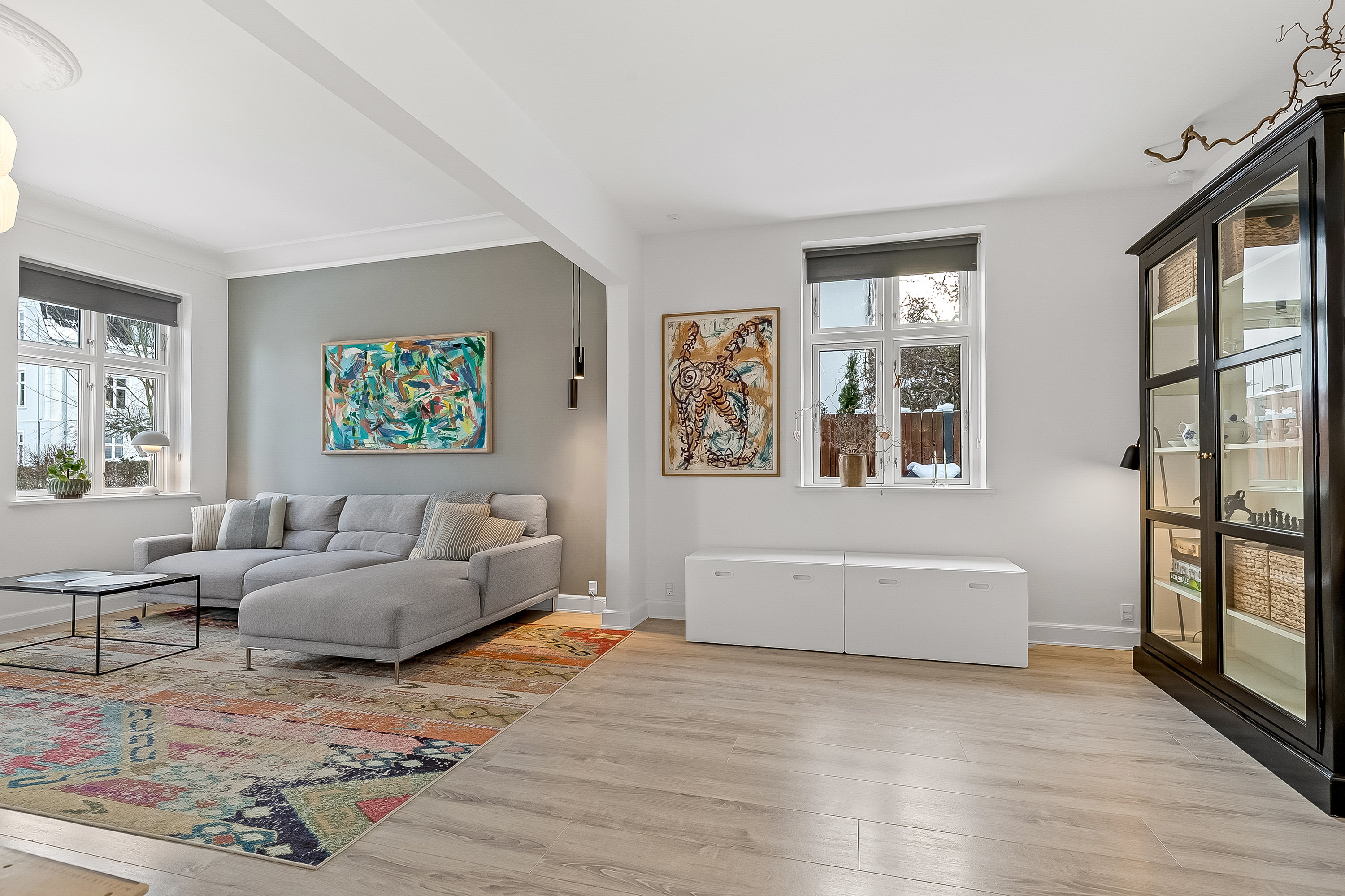 Fremhævet stue billede i fuldskærmstilstand. Billede af St Bjerggade 8, 7100 Vejle