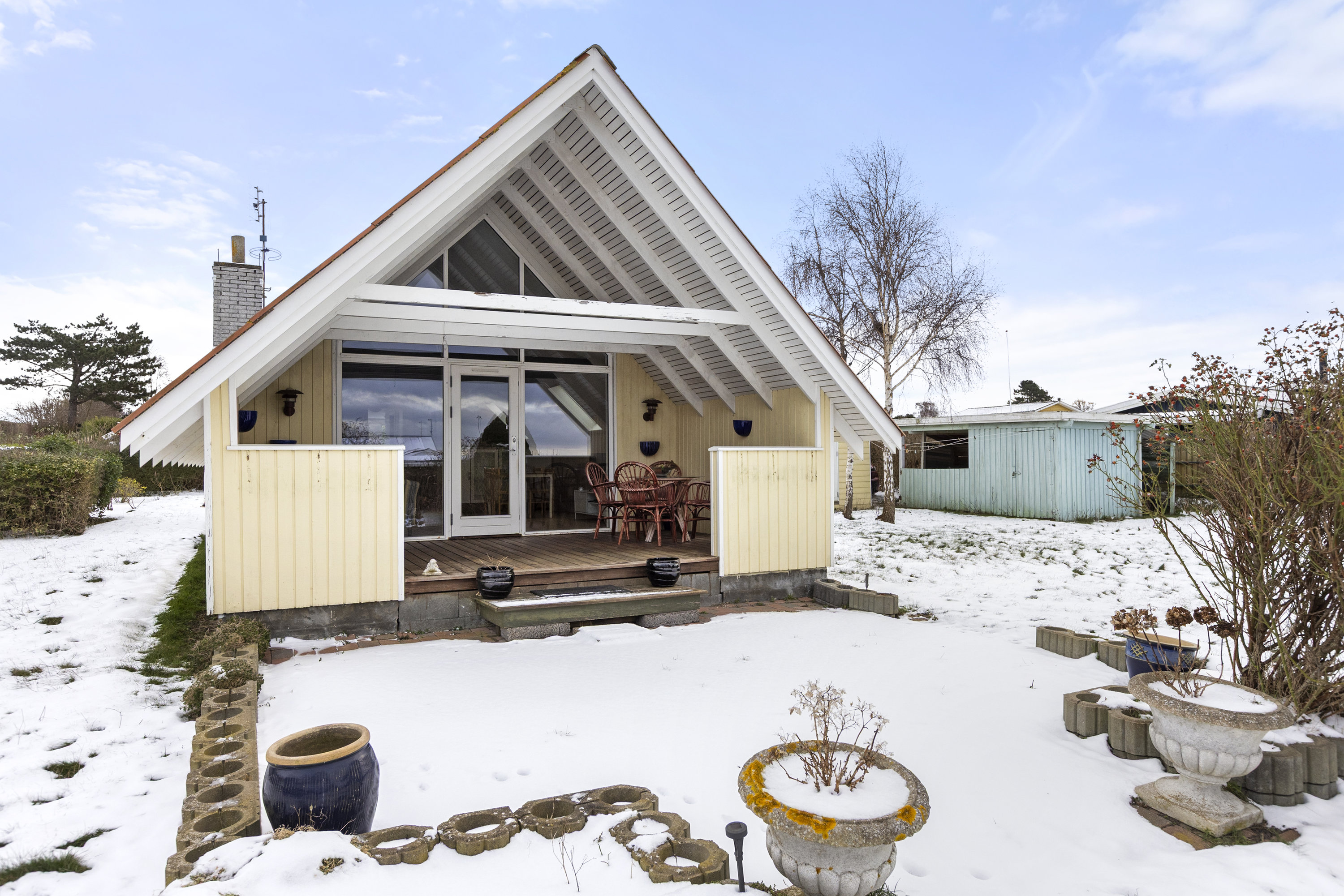 Fremhævet terrasse billede i fuldskærmstilstand. Billede af Yrsavej 9, Drøsselbjerg, 4200 Slagelse