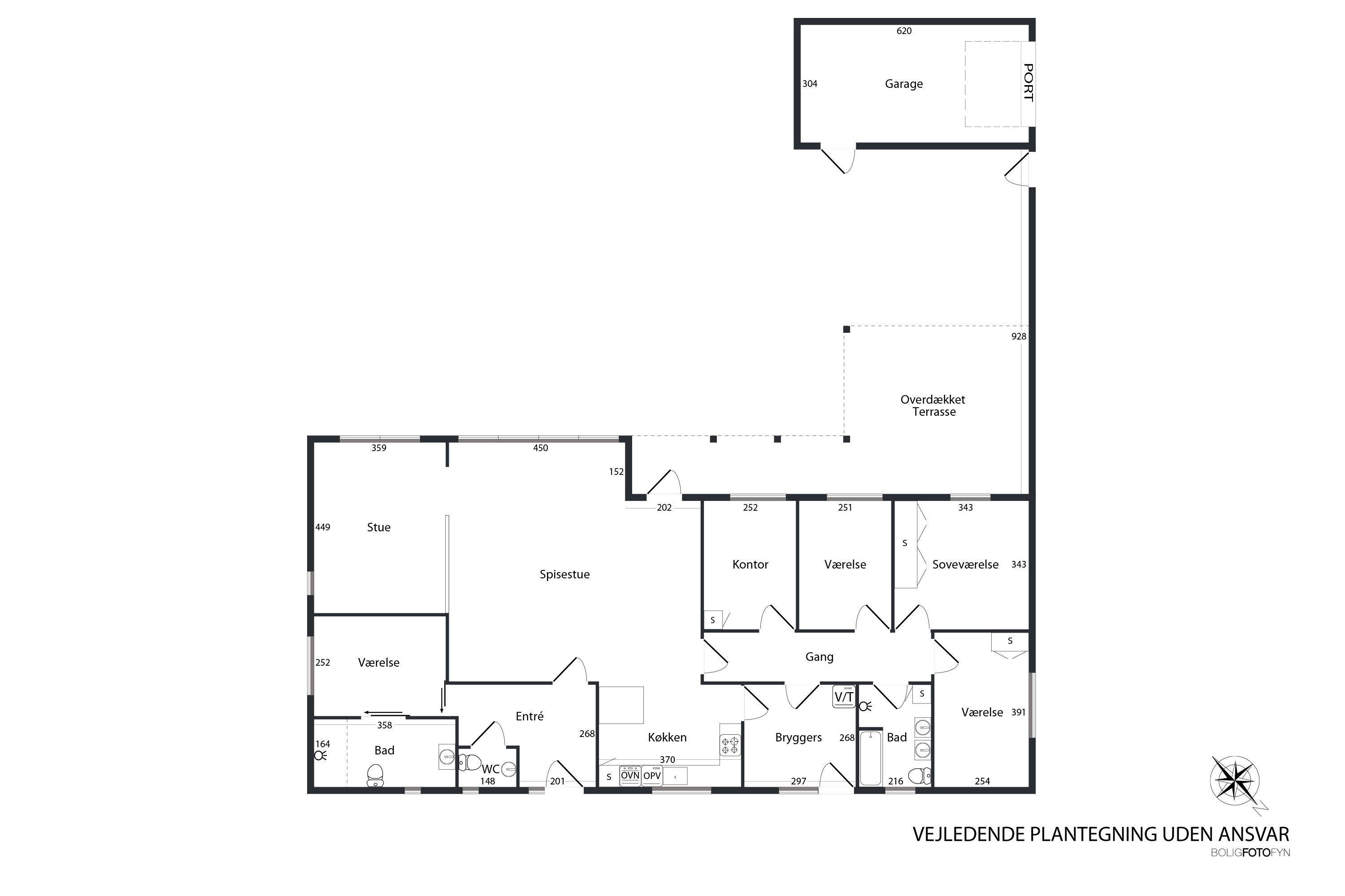 Plantegninger billede af Tjørnevej 8, 5400 Bogense