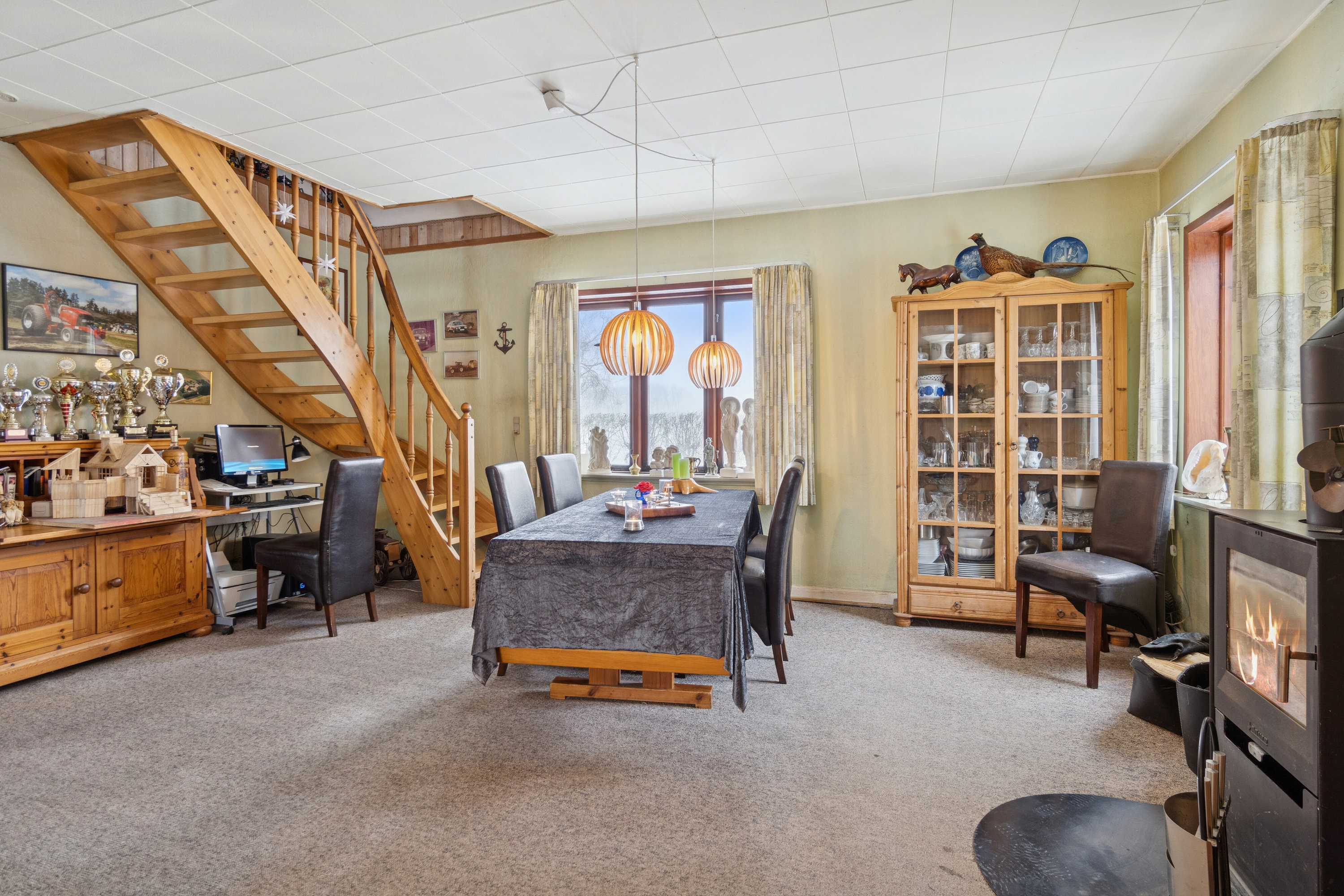 Fremhævet spisestue billede i fuldskærmstilstand. Billede af Knudsbølvej 15, Bølling, 6040 Egtved