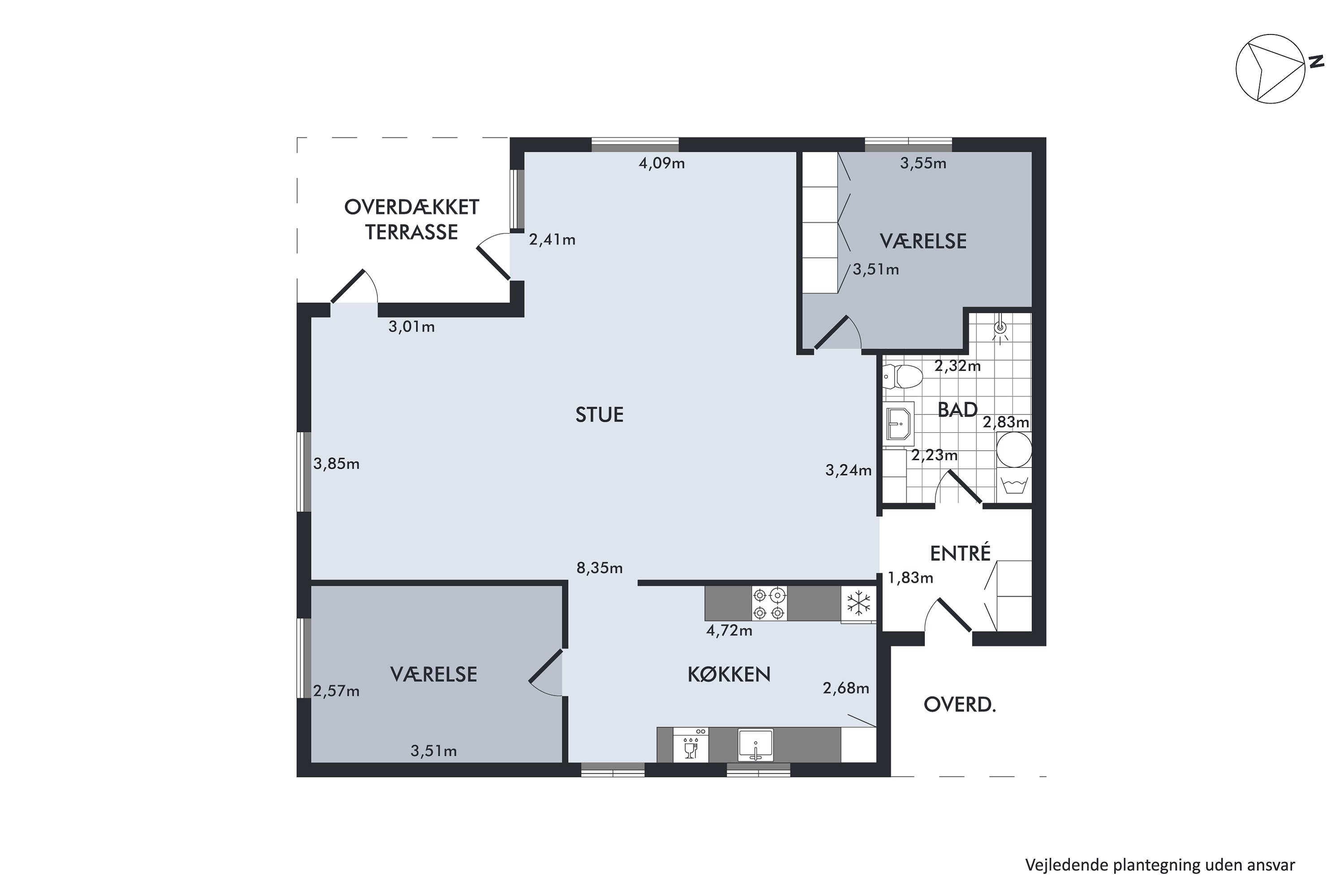 Plantegninger billede af Frederiksgade 15A, st.., Midtbyen, 8700 Horsens