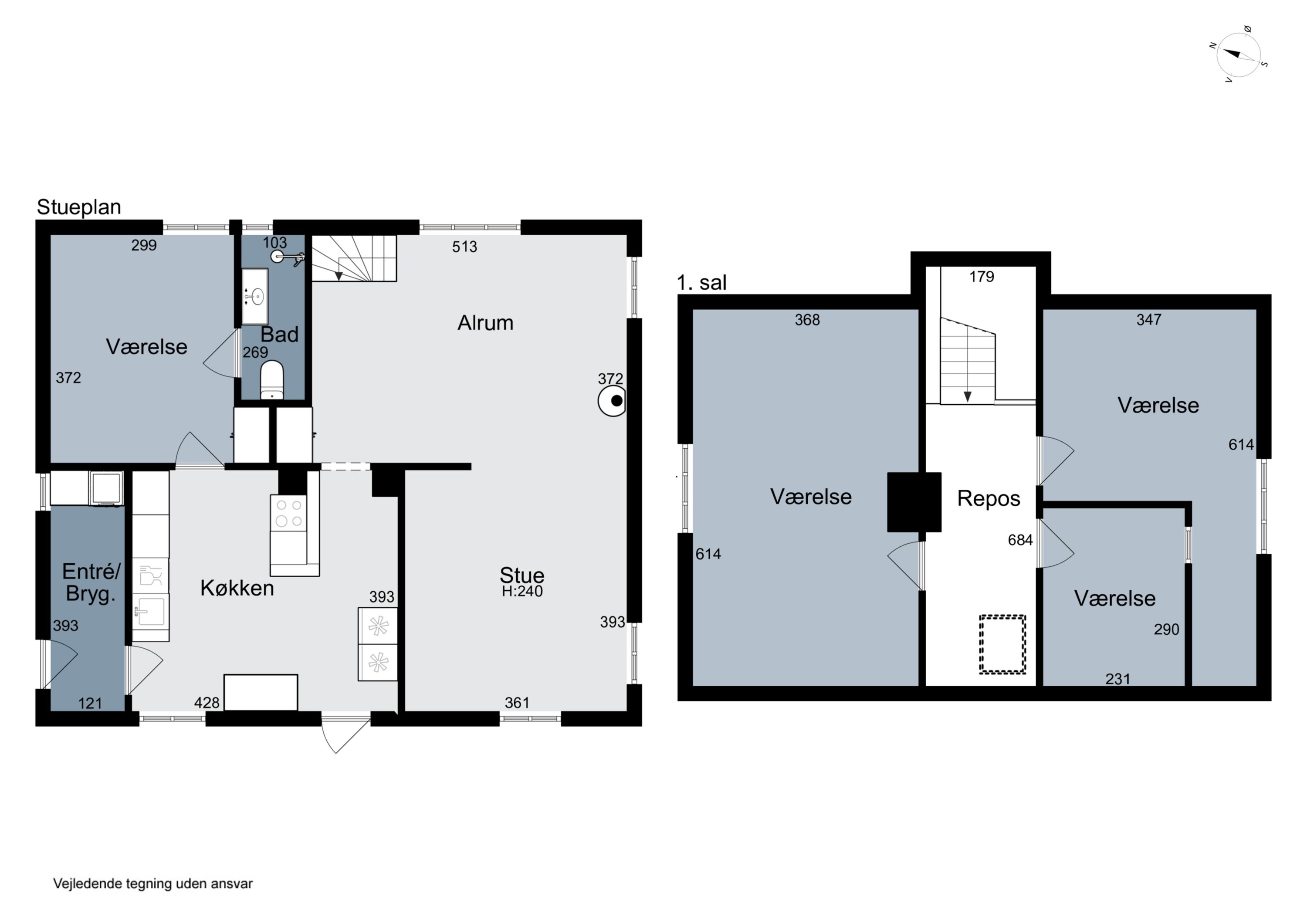 Plantegninger billede af Knudsbølvej 15, Bølling, 6040 Egtved