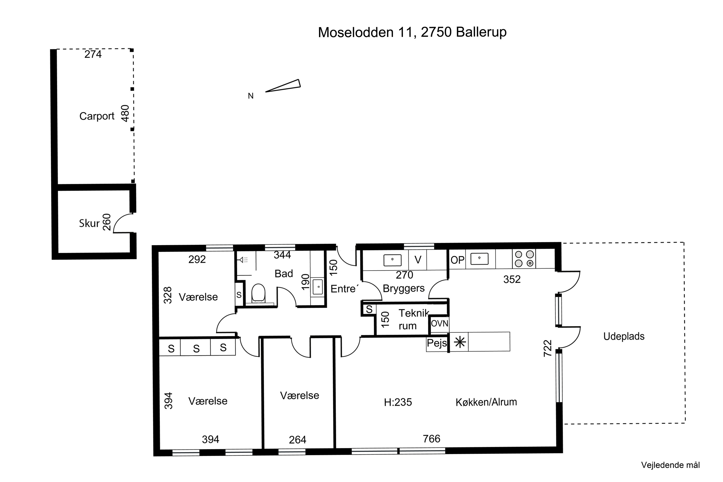 Plantegninger billede af Moselodden 11, 2750 Ballerup