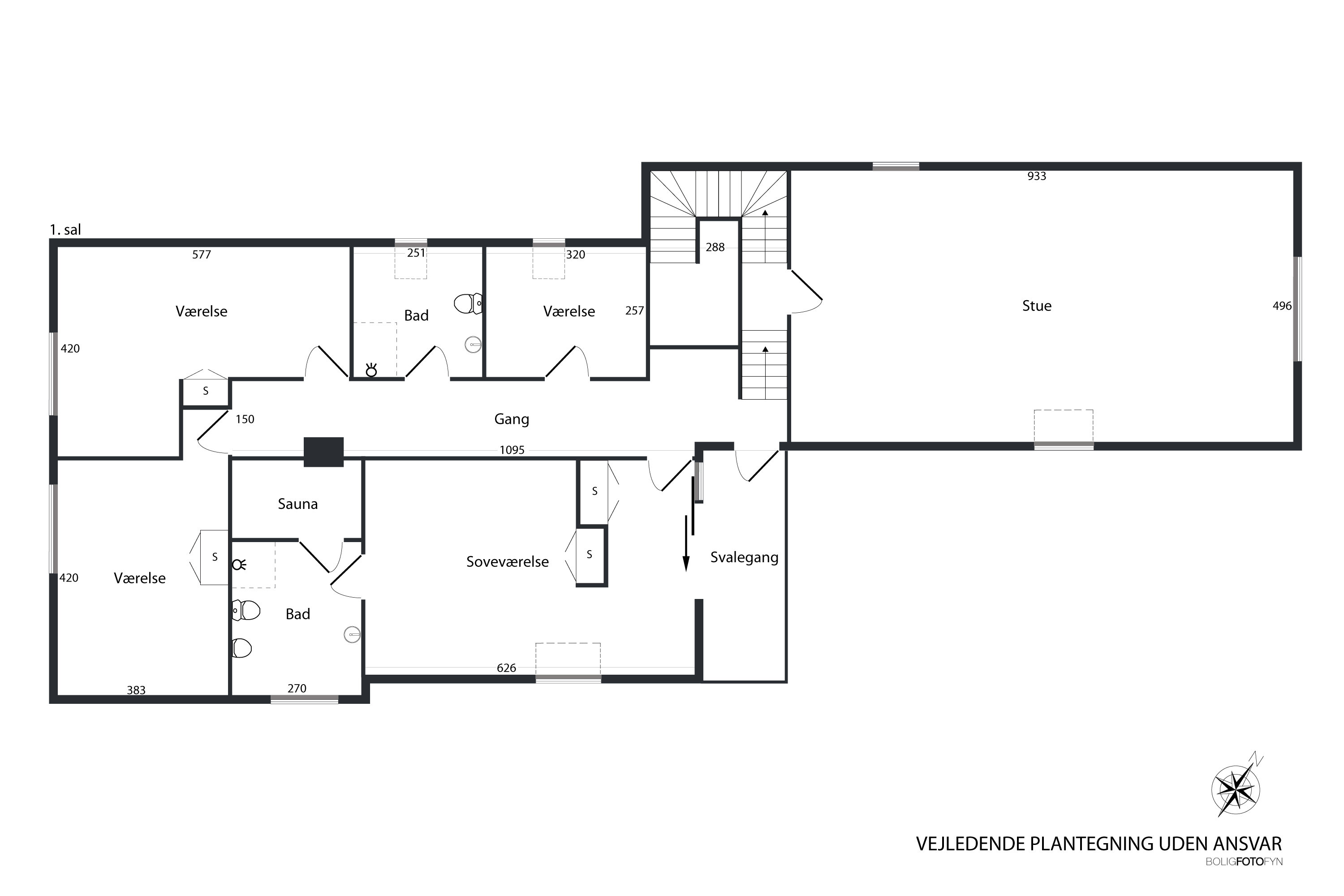 Plantegninger billede af Toftevej 15, Brylle, 5690 Tommerup
