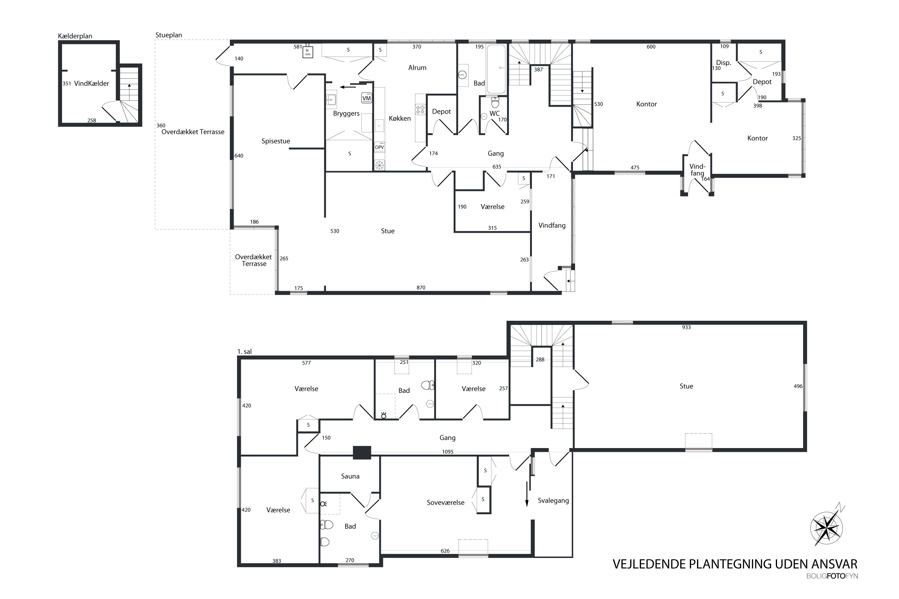 Plantegninger billede af Toftevej 15, Brylle, 5690 Tommerup