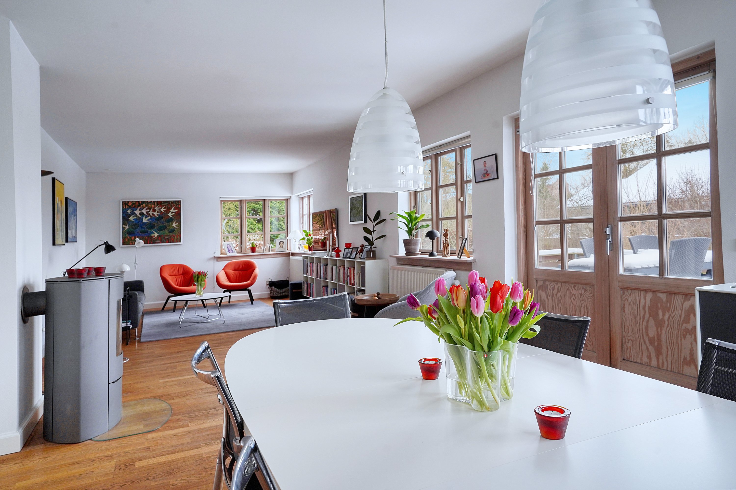 Fremhævet stue billede i fuldskærmstilstand. Billede af Skandrups Alle 39, Hareskov, 3500 Værløse