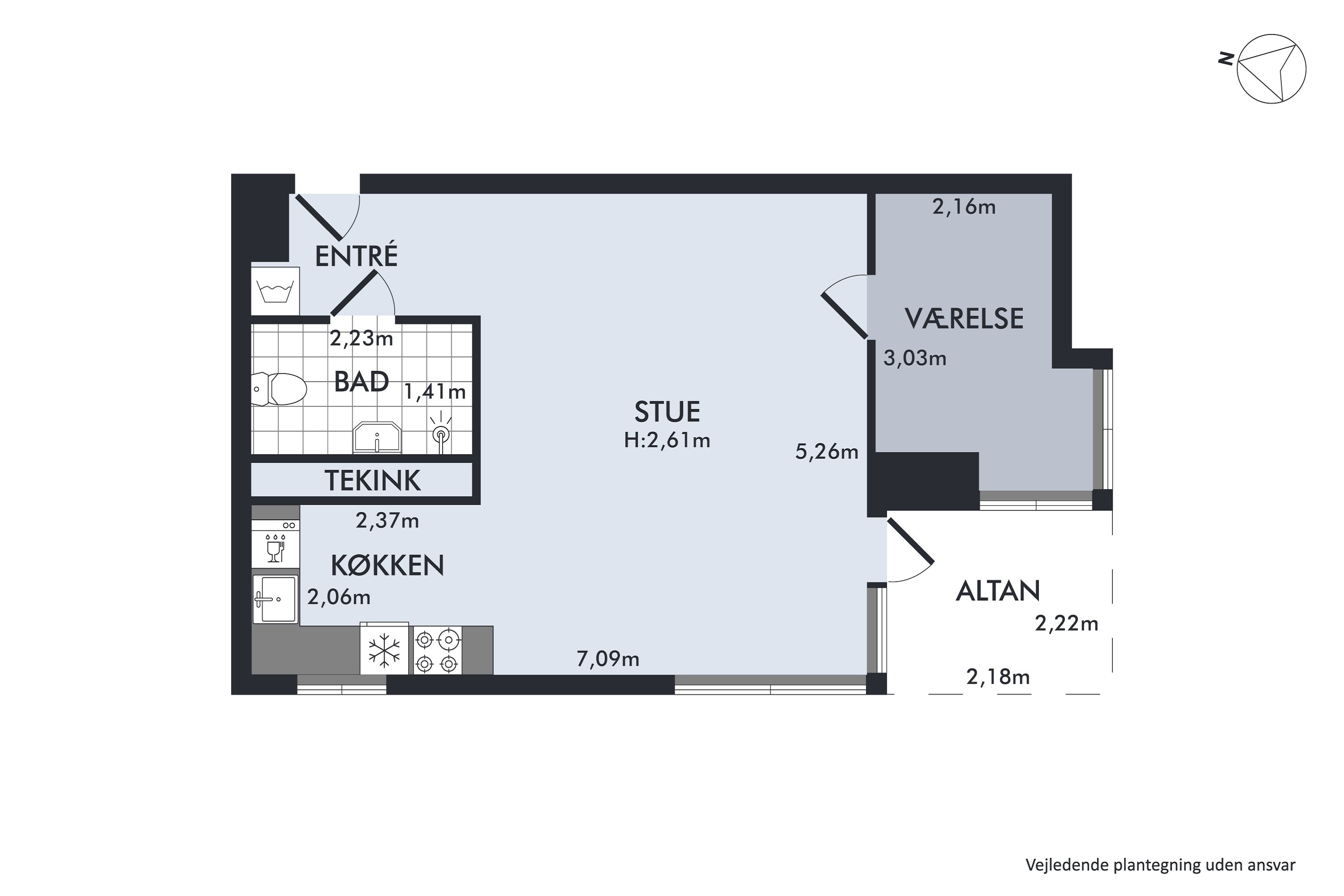 Plantegninger billede af Blidahpark 23, st.. 2., 2900 Hellerup