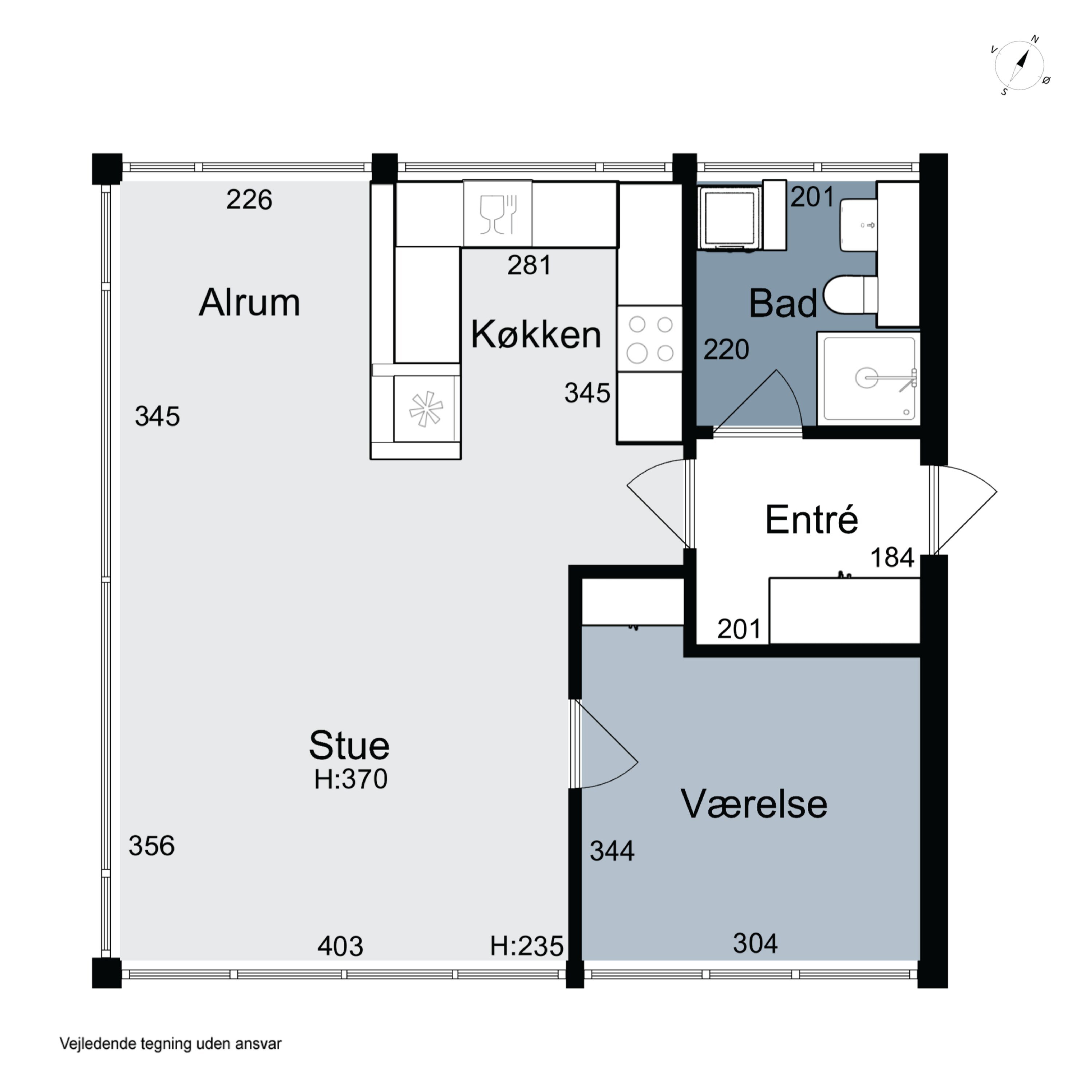 Plantegninger billede af Dianas Have 36, 2970 Hørsholm