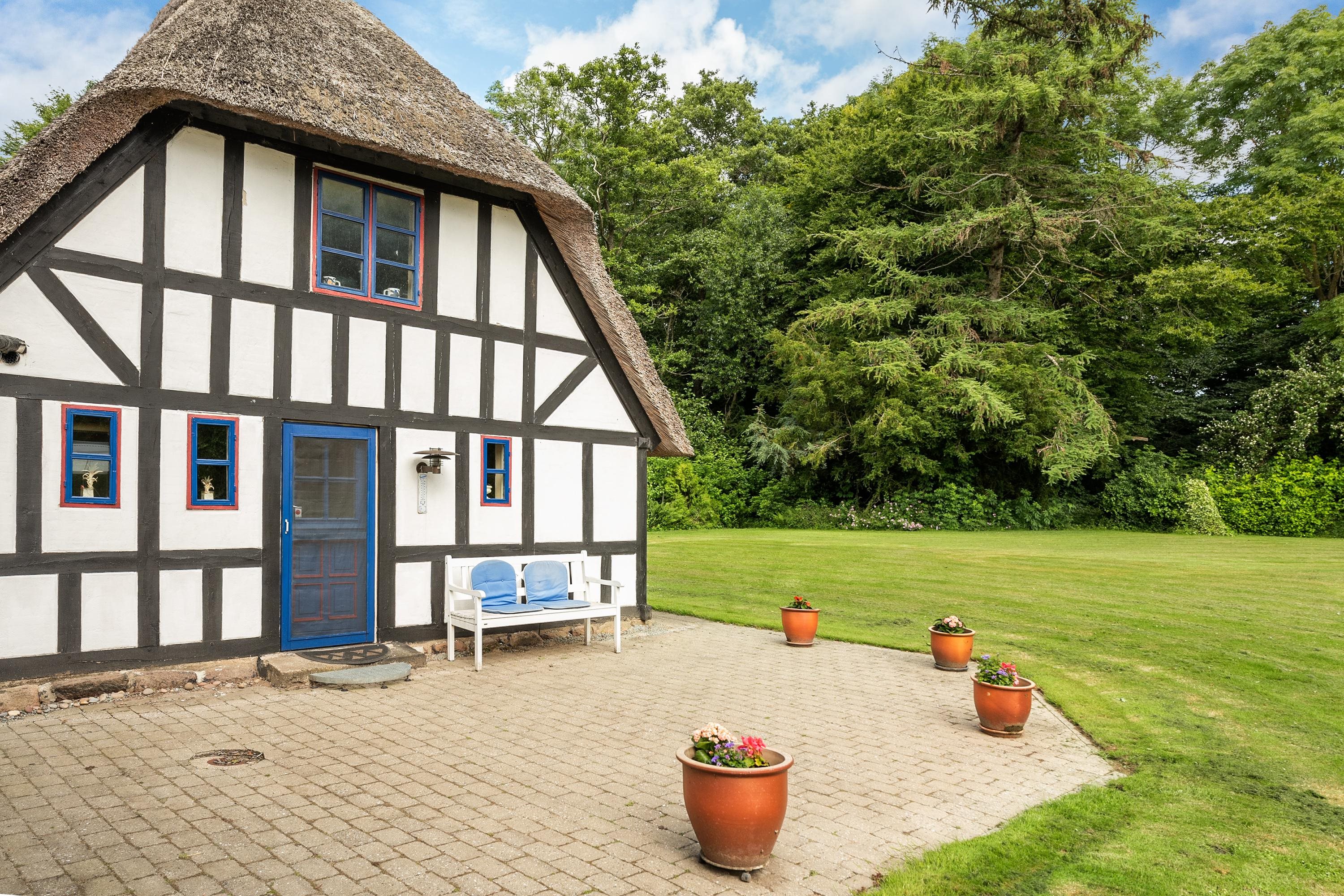 Fremhævet terrasse billede i fuldskærmstilstand. Billede af Flemmingvej 22, 8762 Flemming