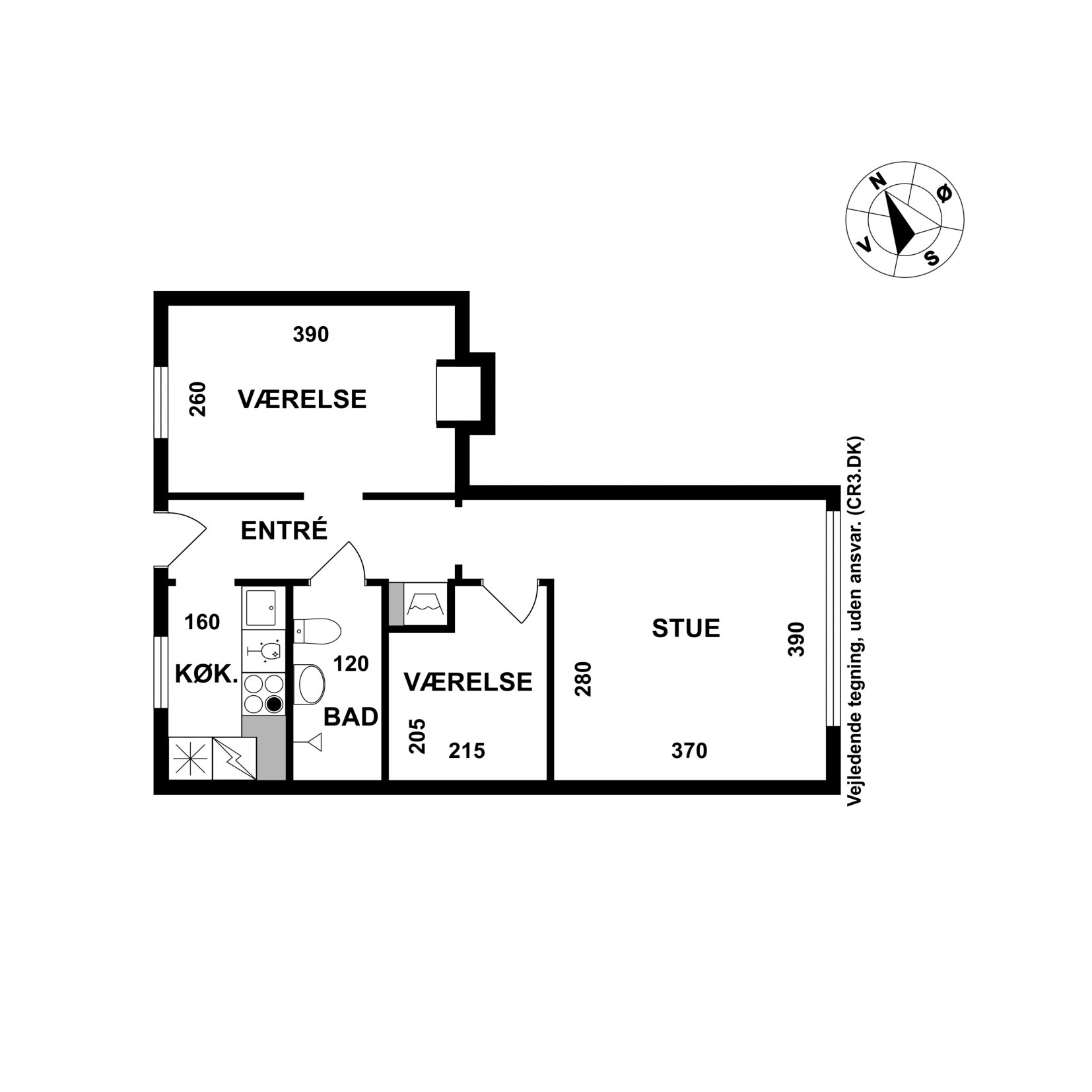 Plantegninger billede af Jagtvej 141, 3. a., 2200 København N