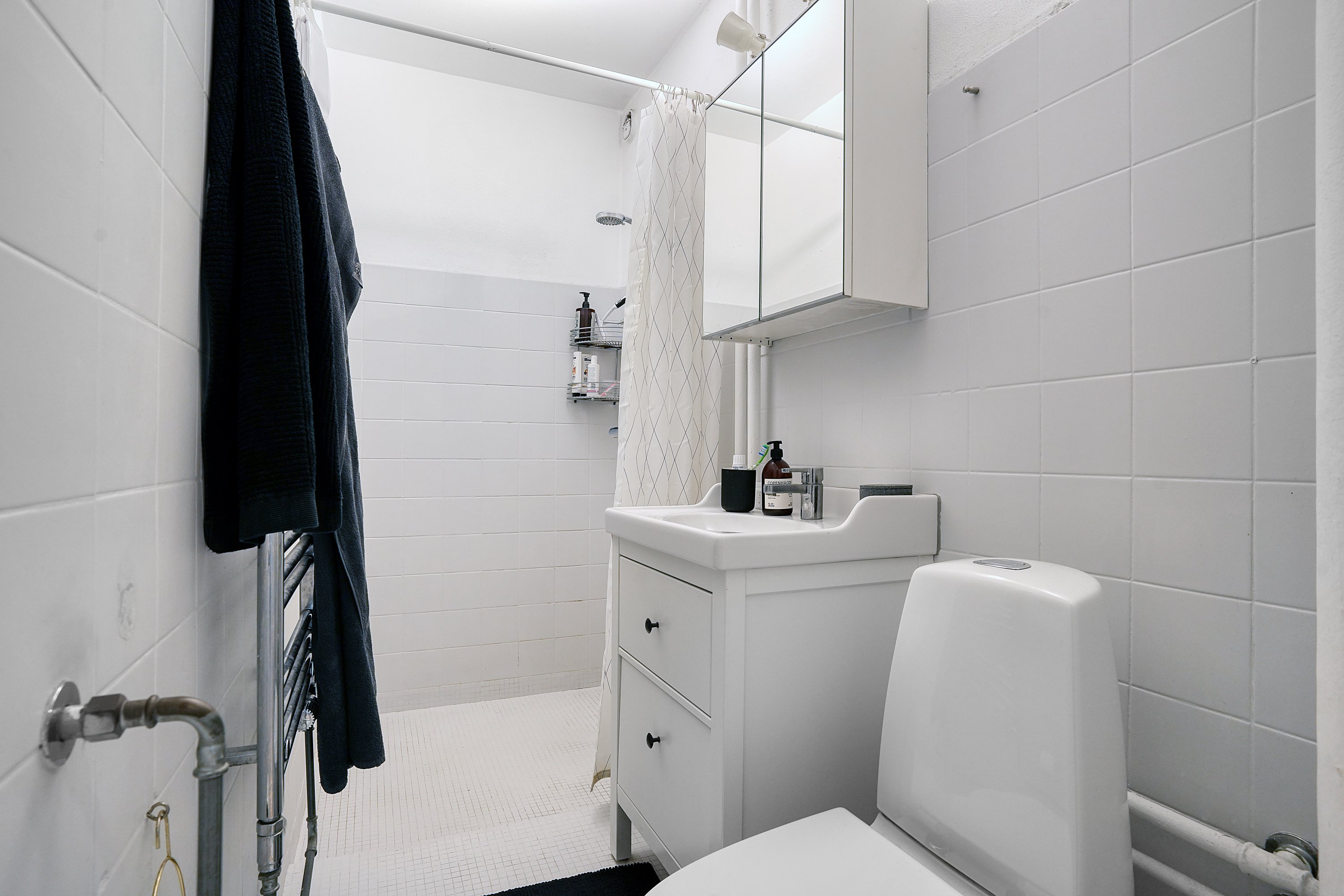 Fremhævet badeværelse billede i fuldskærmstilstand. Billede af Jagtvej 141, 3. a., 2200 København N