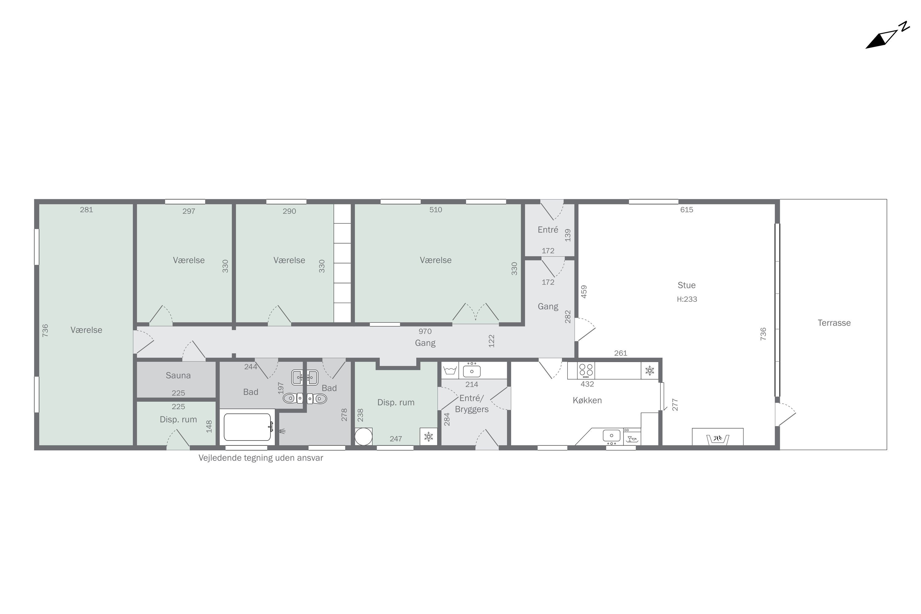 Plantegninger billede af Knud Urnes Vej 1, Tved, 5700 Svendborg