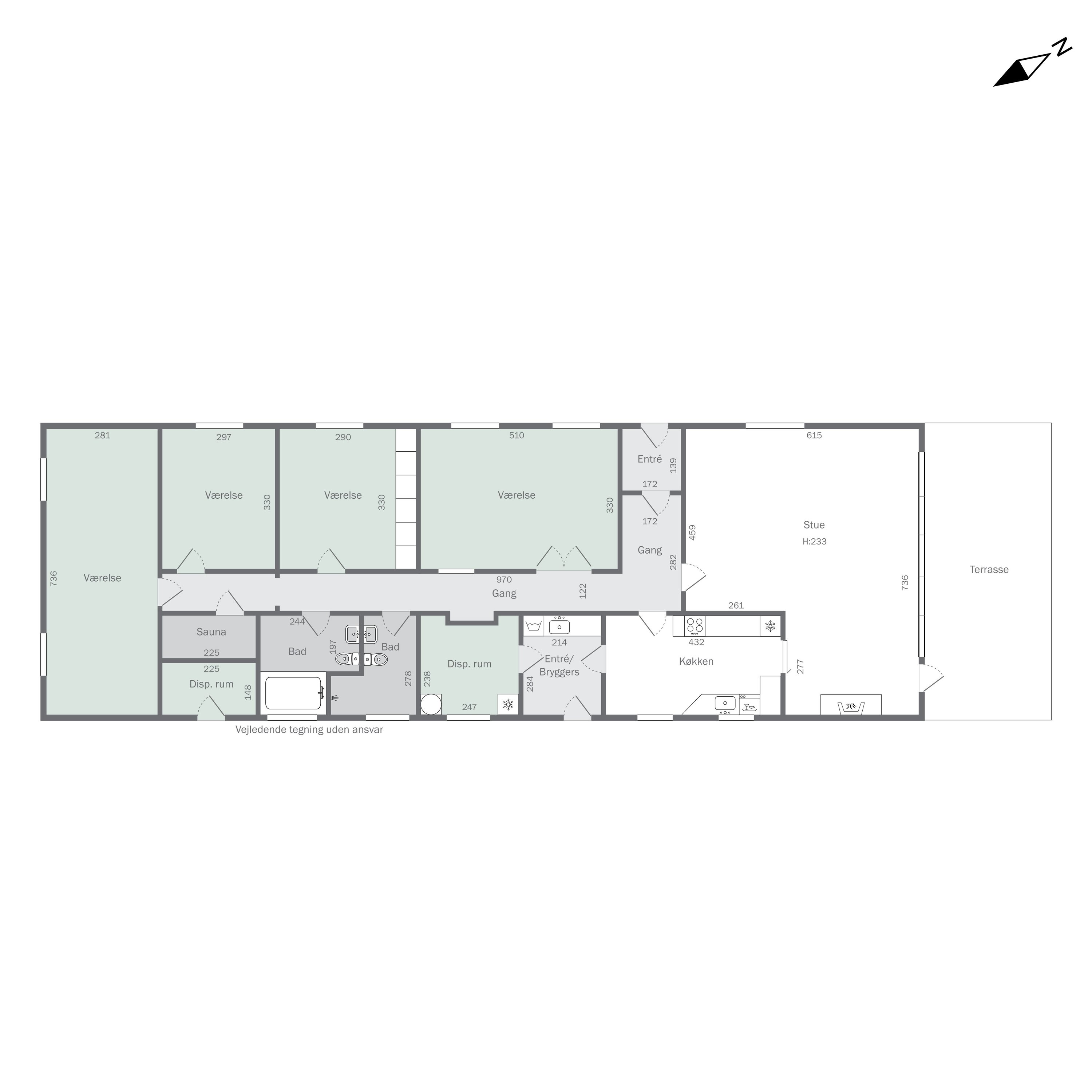 Plantegninger billede af Knud Urnes Vej 1, Tved, 5700 Svendborg