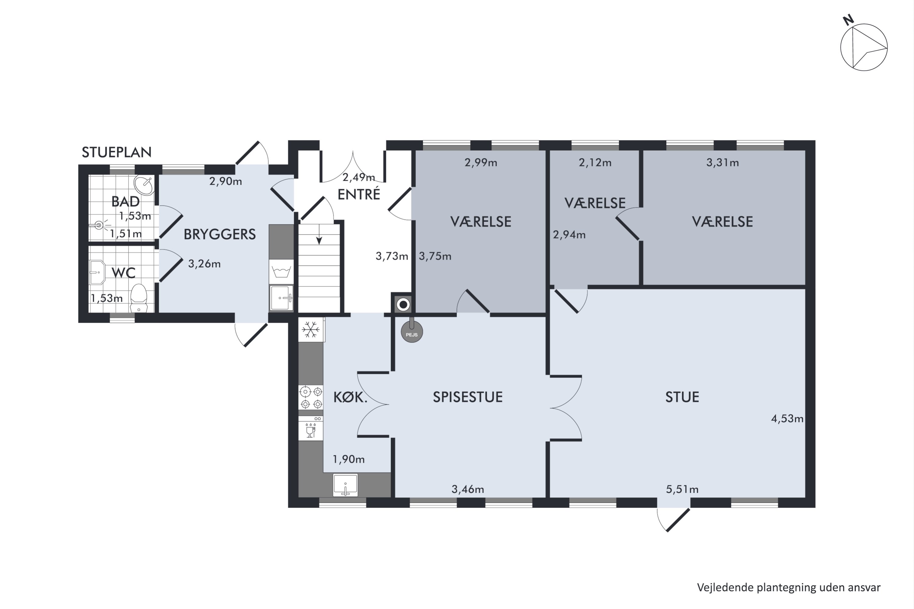 Plantegninger billede af Ll. Stokkebyvej 4, 5970 Ærøskøbing