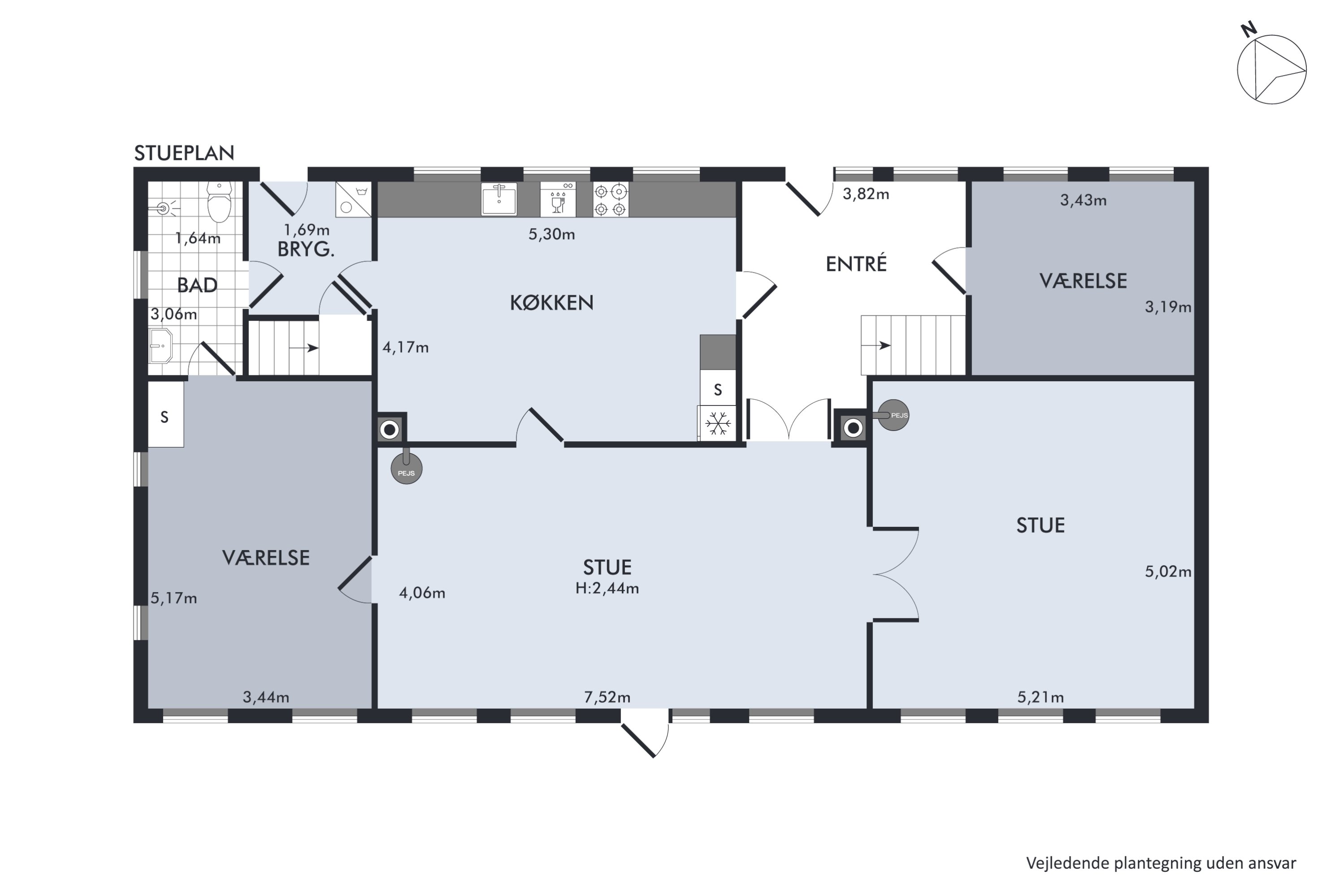 Plantegninger billede af Ll. Stokkebyvej 4, 5970 Ærøskøbing