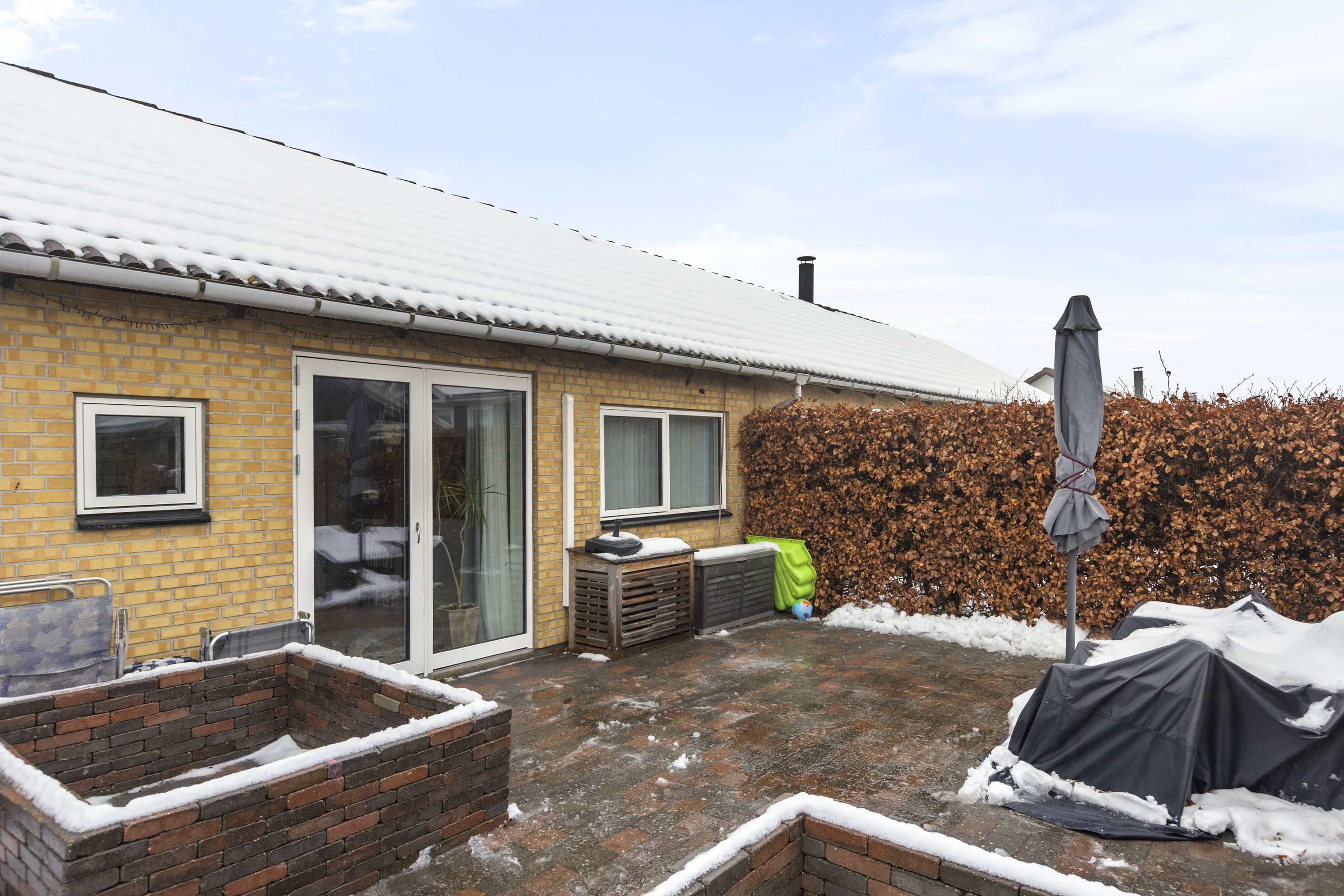 Rækkehus: Terrasse på Pilehaven 27, Ferslev, 4050 Skibby