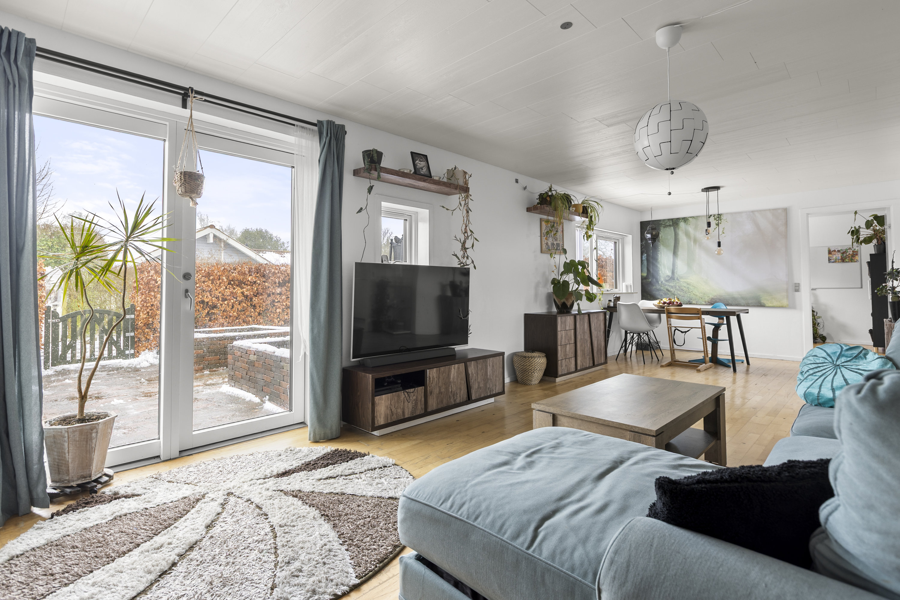 Fremhævet stue billede i fuldskærmstilstand. Billede af Pilehaven 27, Ferslev, 4050 Skibby