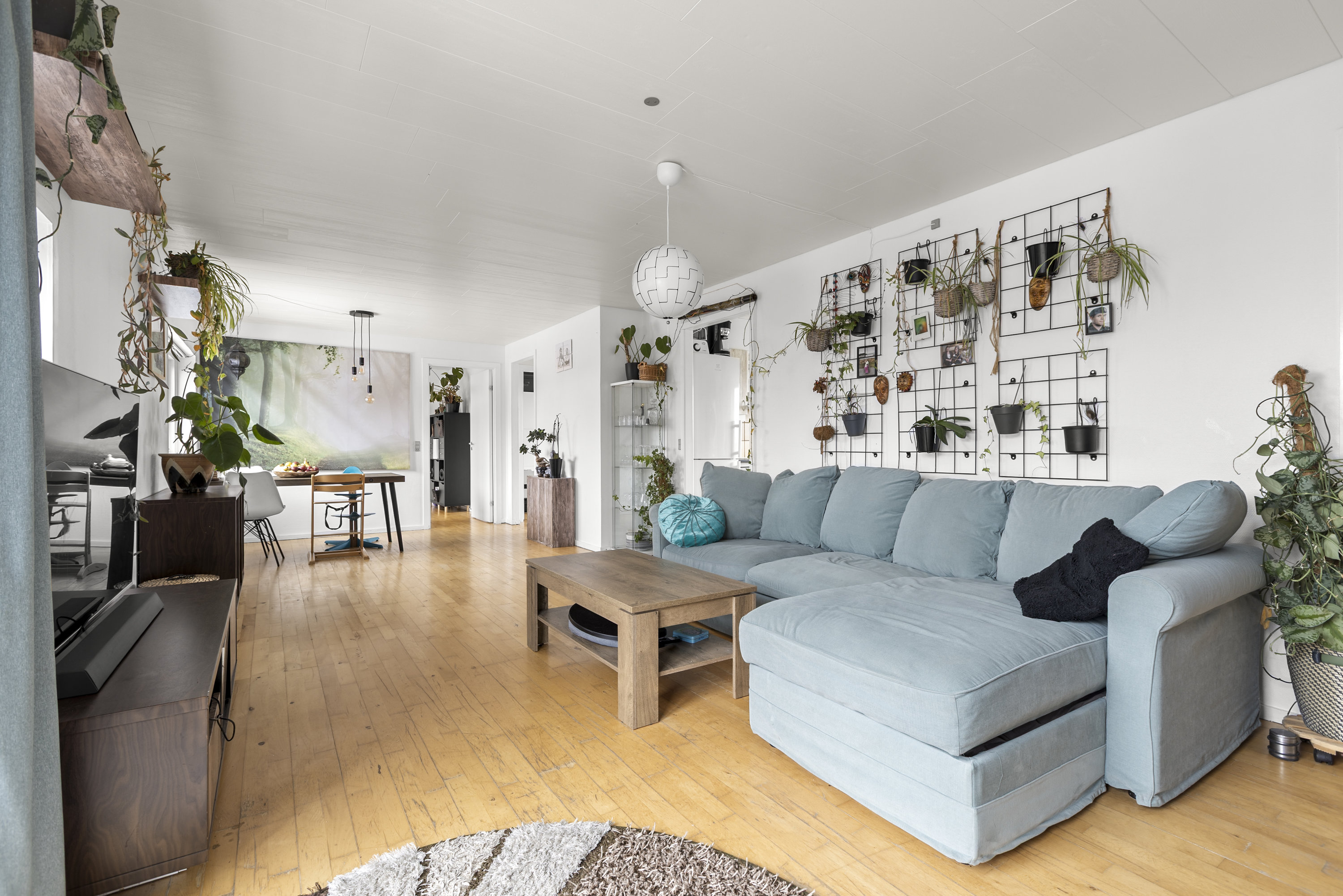 Fremhævet stue billede i fuldskærmstilstand. Billede af Pilehaven 27, Ferslev, 4050 Skibby