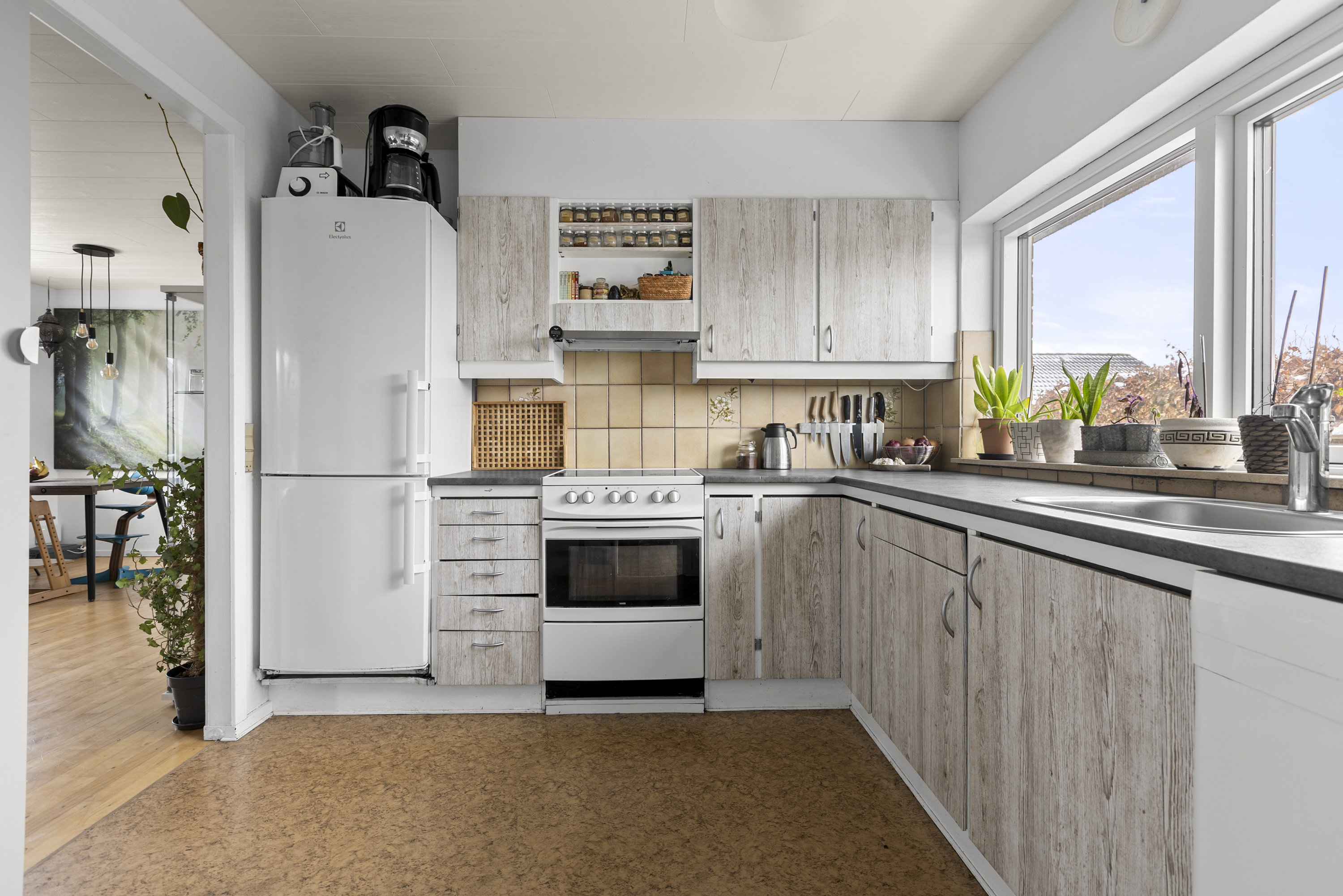 Fremhævet køkken billede i fuldskærmstilstand. Billede af Pilehaven 27, Ferslev, 4050 Skibby