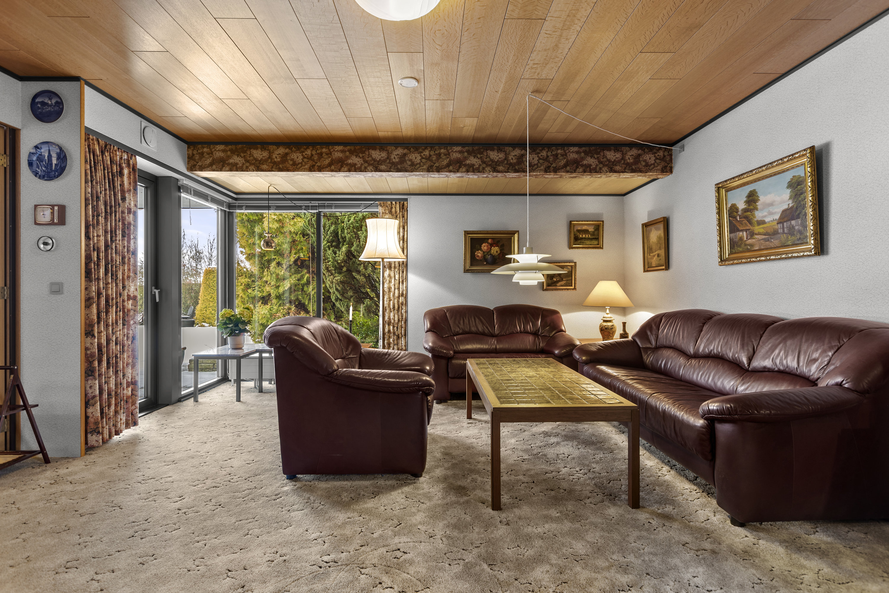 Fremhævet stue billede i fuldskærmstilstand. Billede af Søndre Parkvej 8, 4100 Ringsted